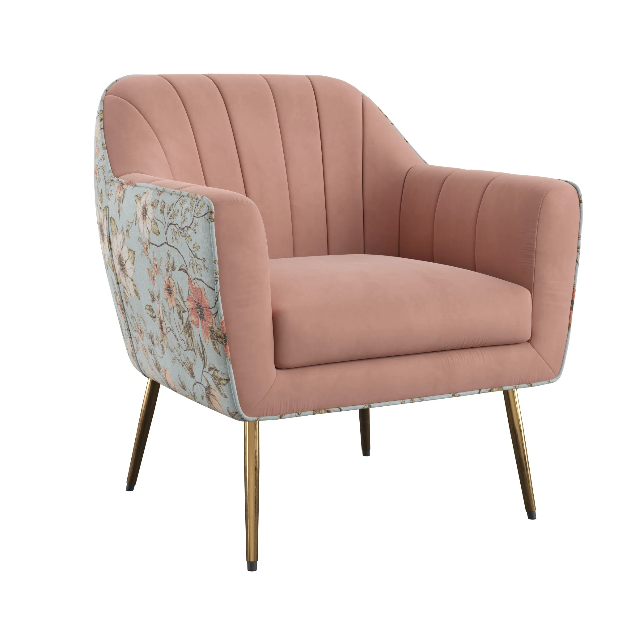 Rose Pink Accent Chair