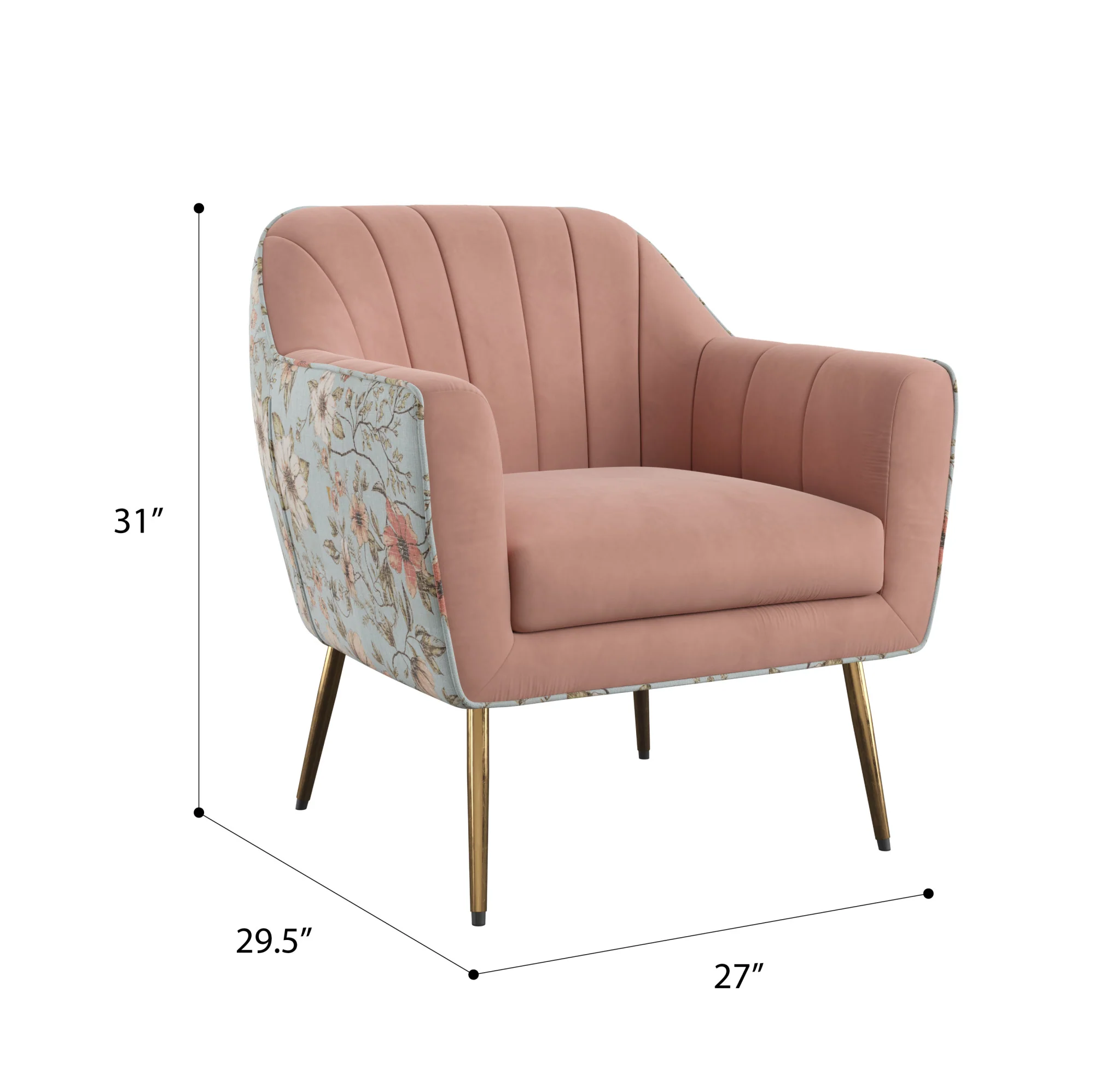 Rose Pink Accent Chair - Image 6