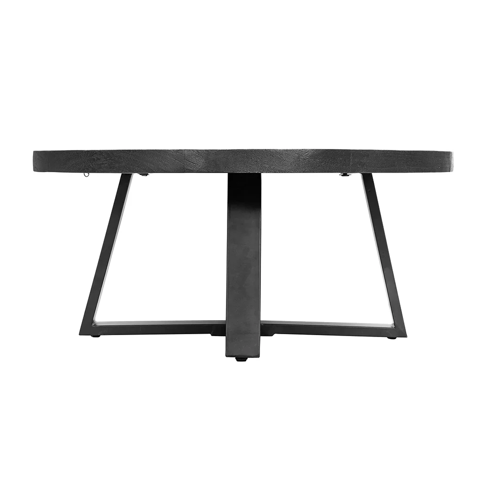 Round Coffee Table, Black - Image 5