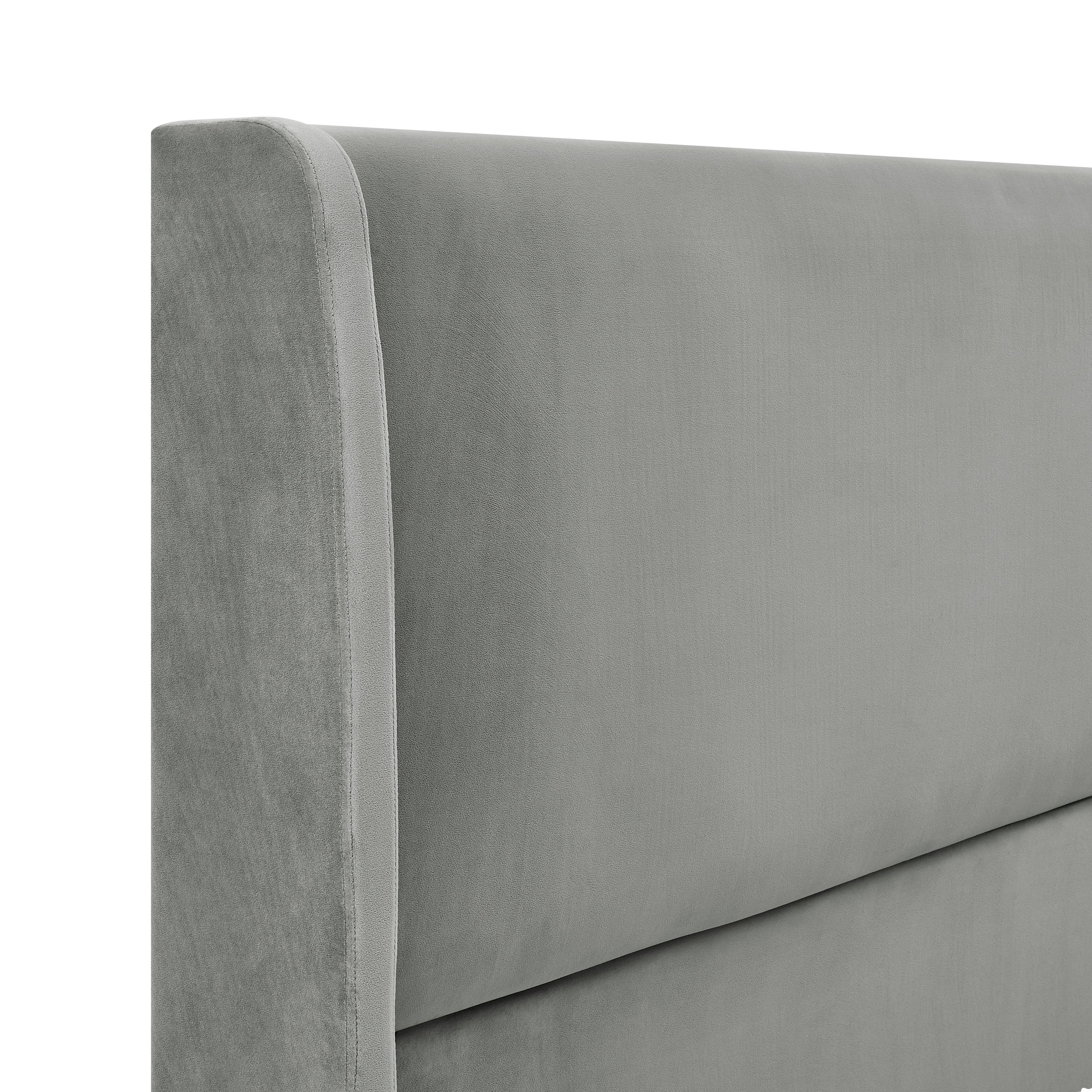 Rozita Velvet Wingback Platform Bed - Image 13