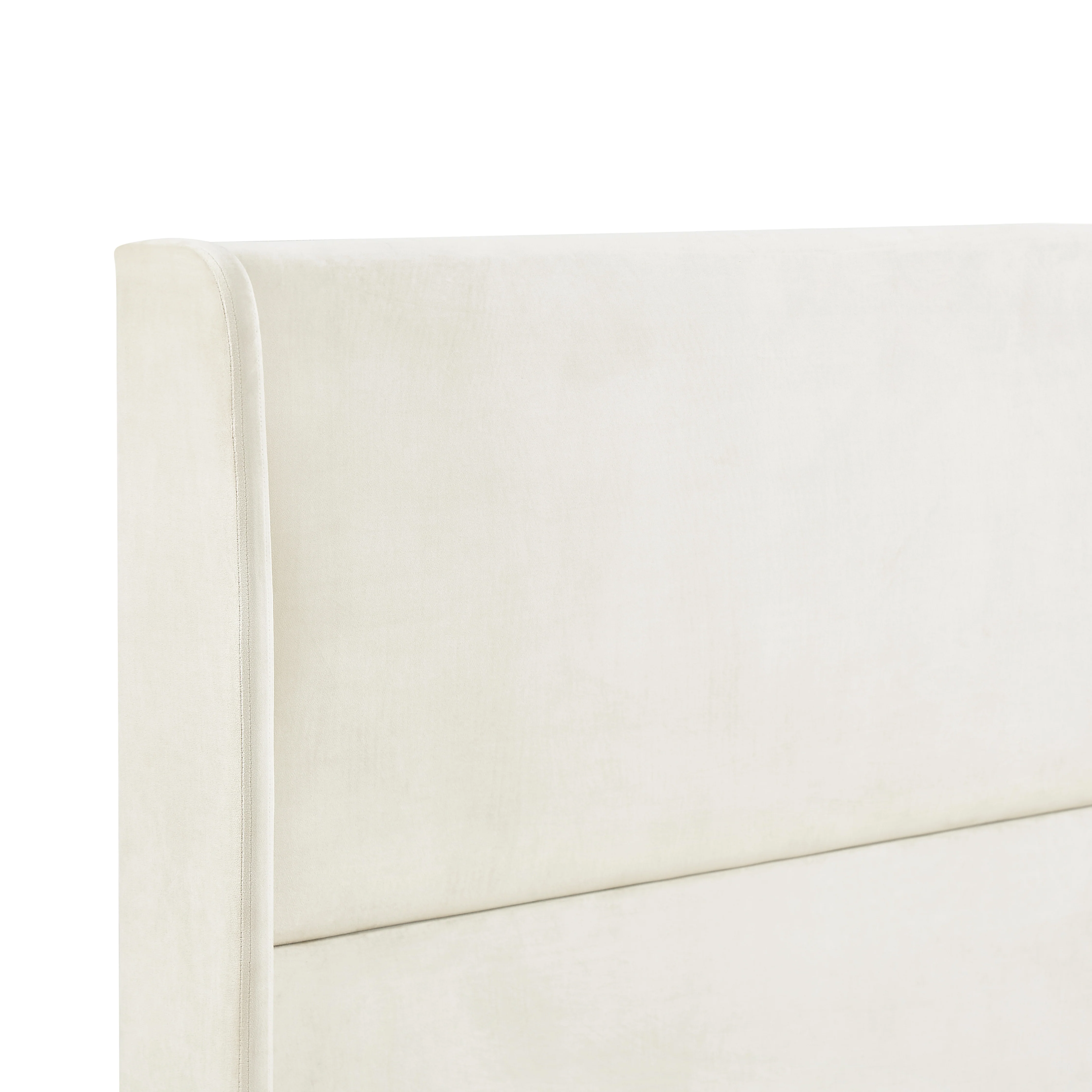 Rozita Velvet Wingback Platform Bed - Image 3