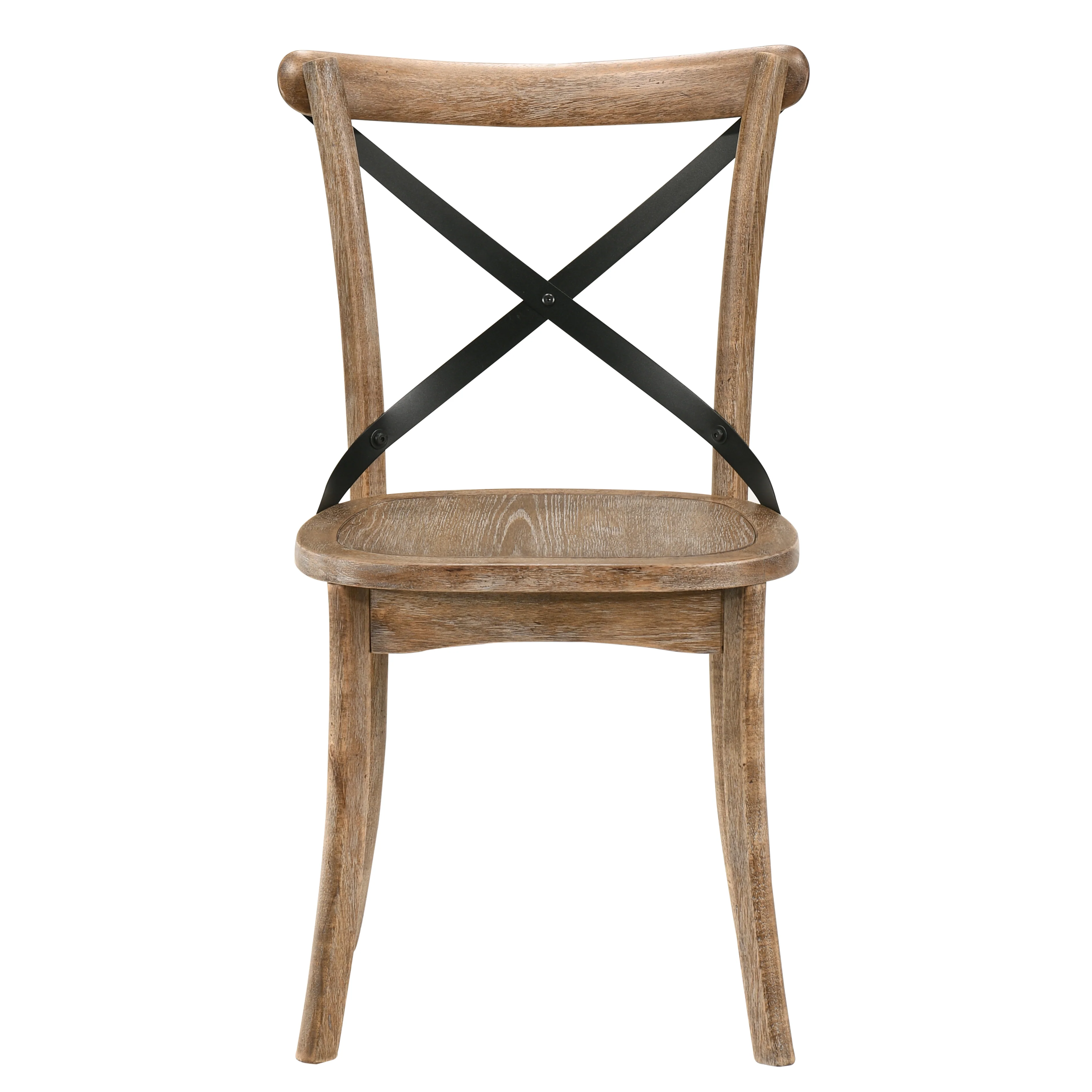 Rustic Oak Dining Chair, Set of 2 - Image 3