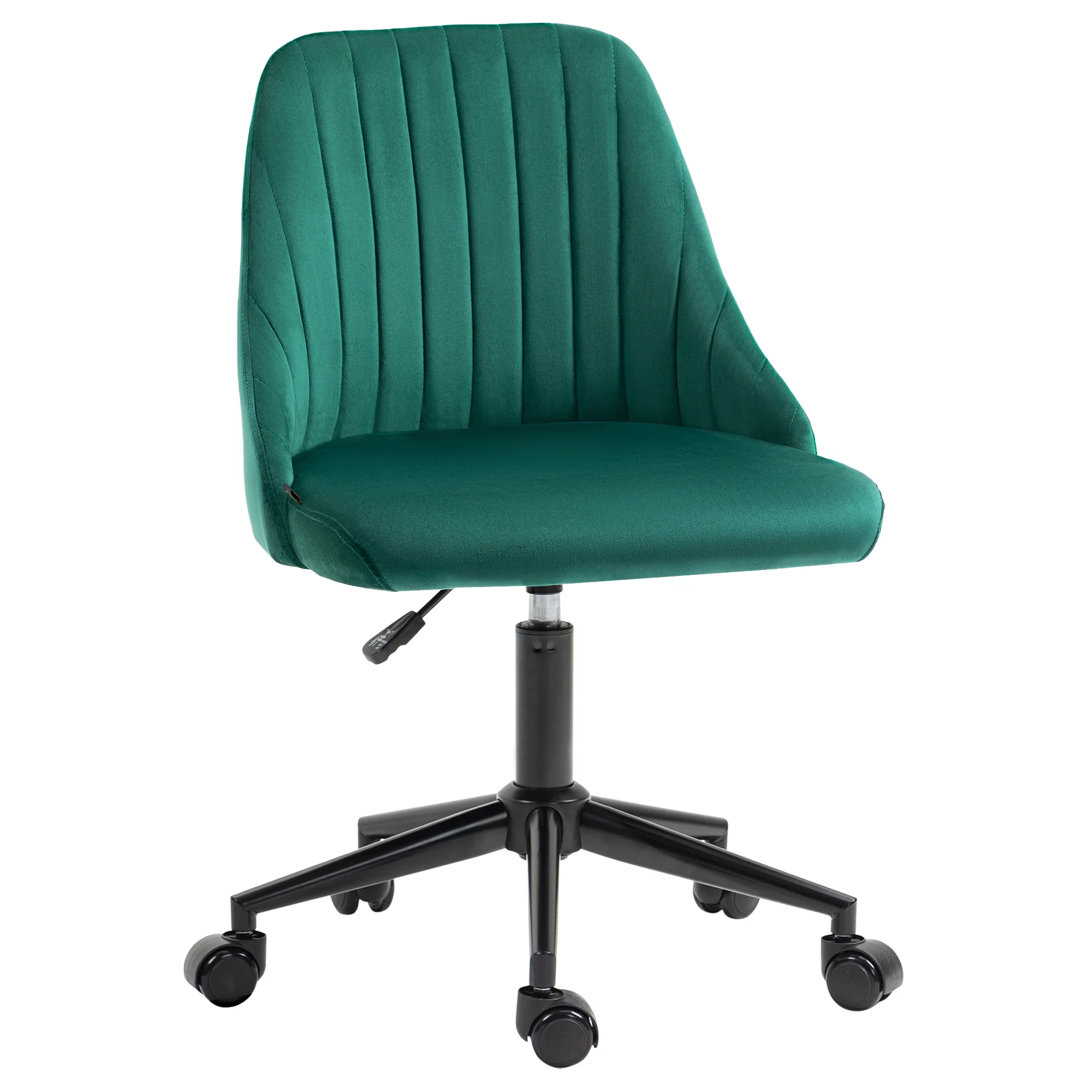 Scalloped Velvet Swivel Desk Chair - Image 10