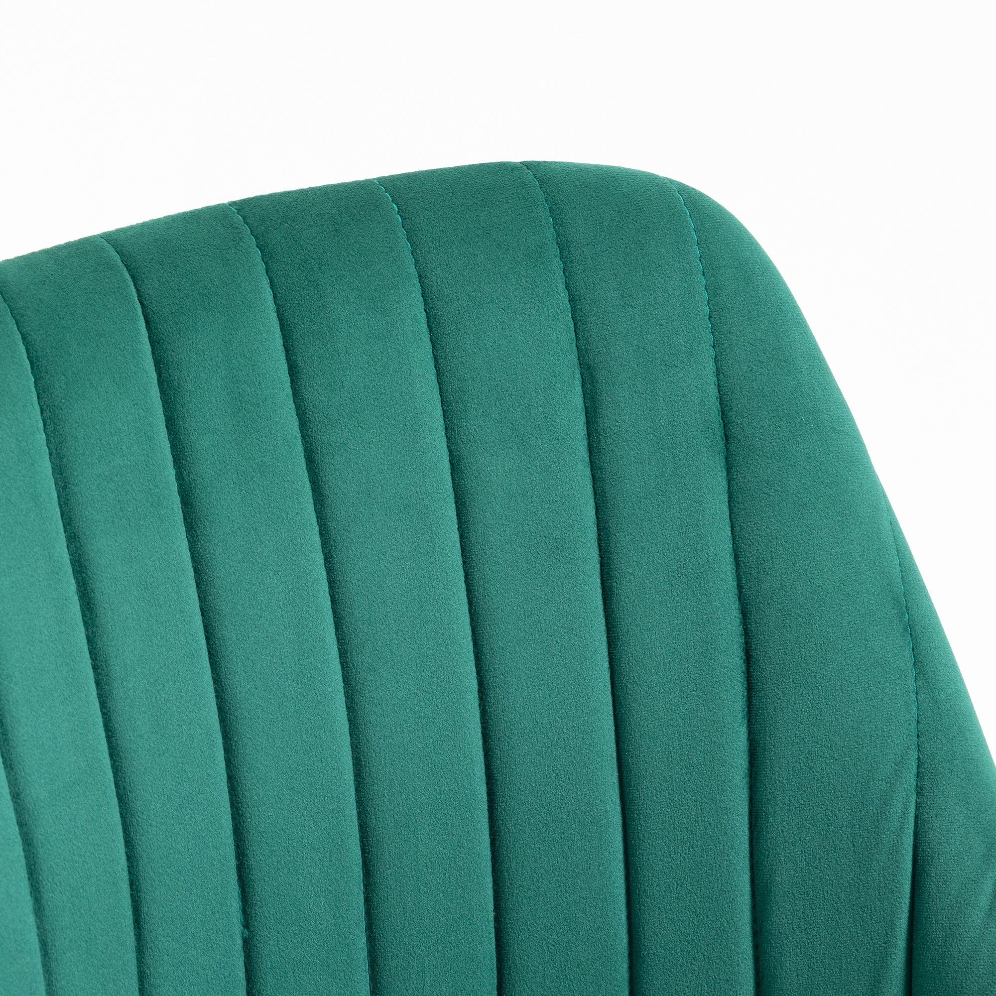 Scalloped Velvet Swivel Desk Chair - Image 3