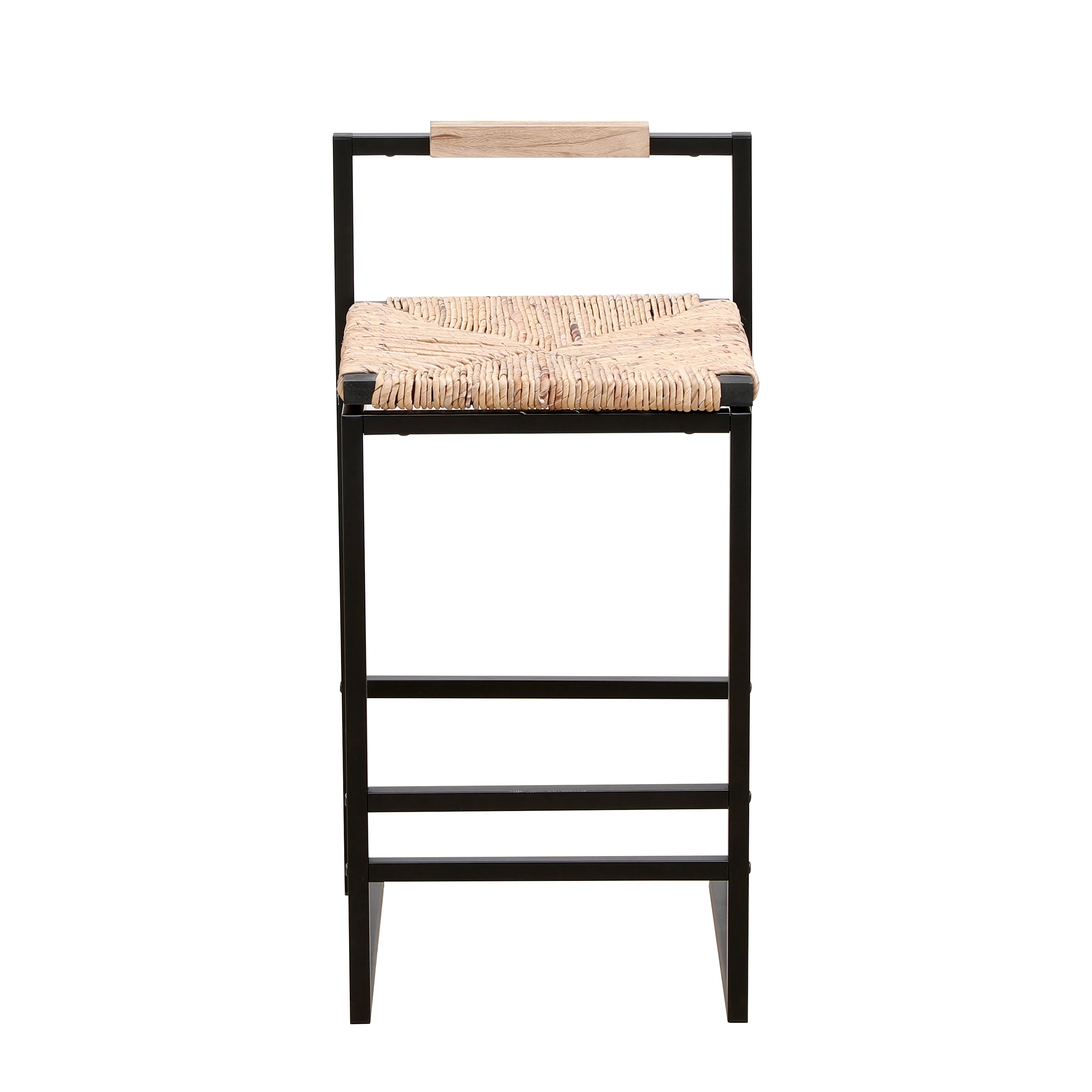 Water Hyacinth Woven Counter Stools, Set of 2 - Image 11