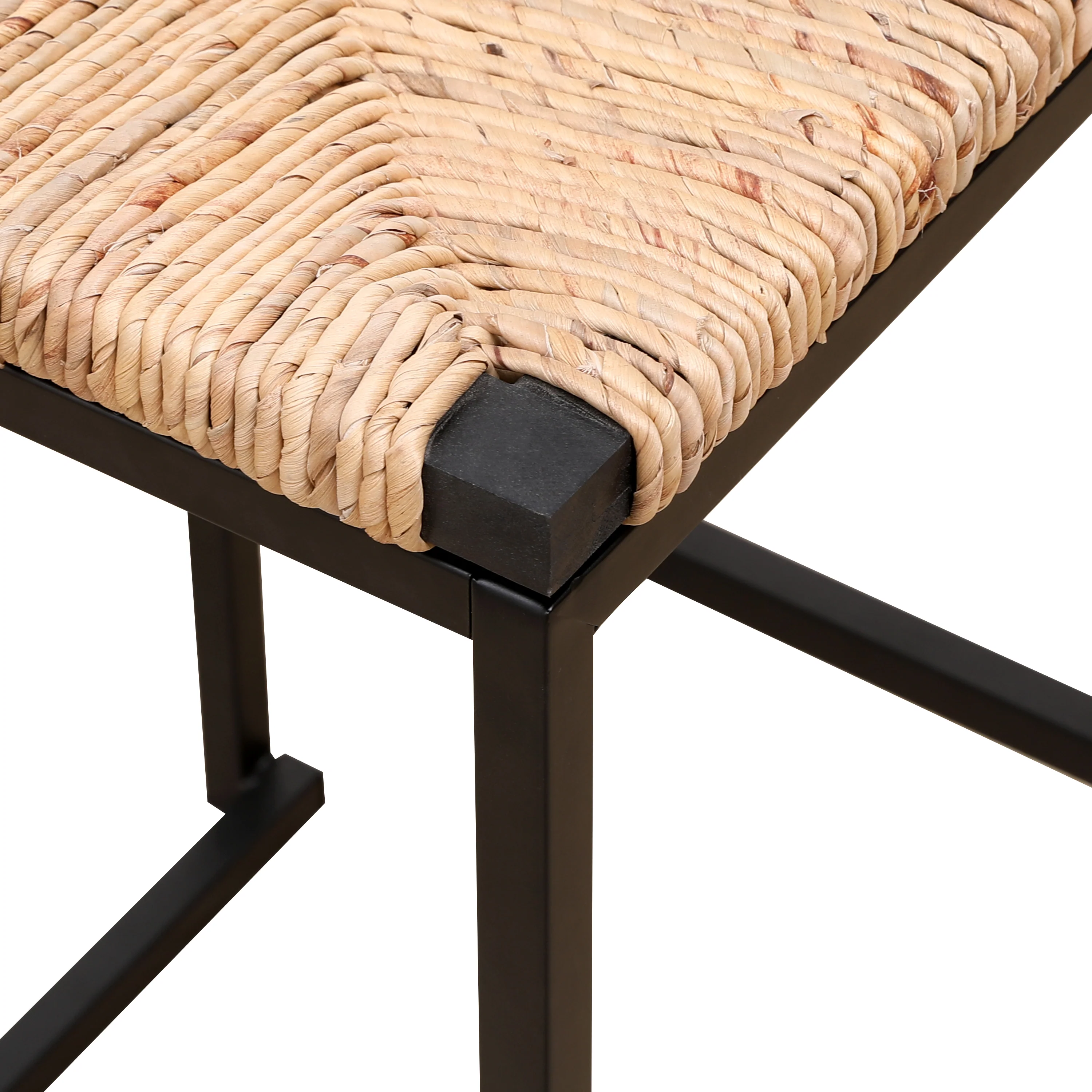 Water Hyacinth Woven Counter Stools, Set of 2 - Image 12