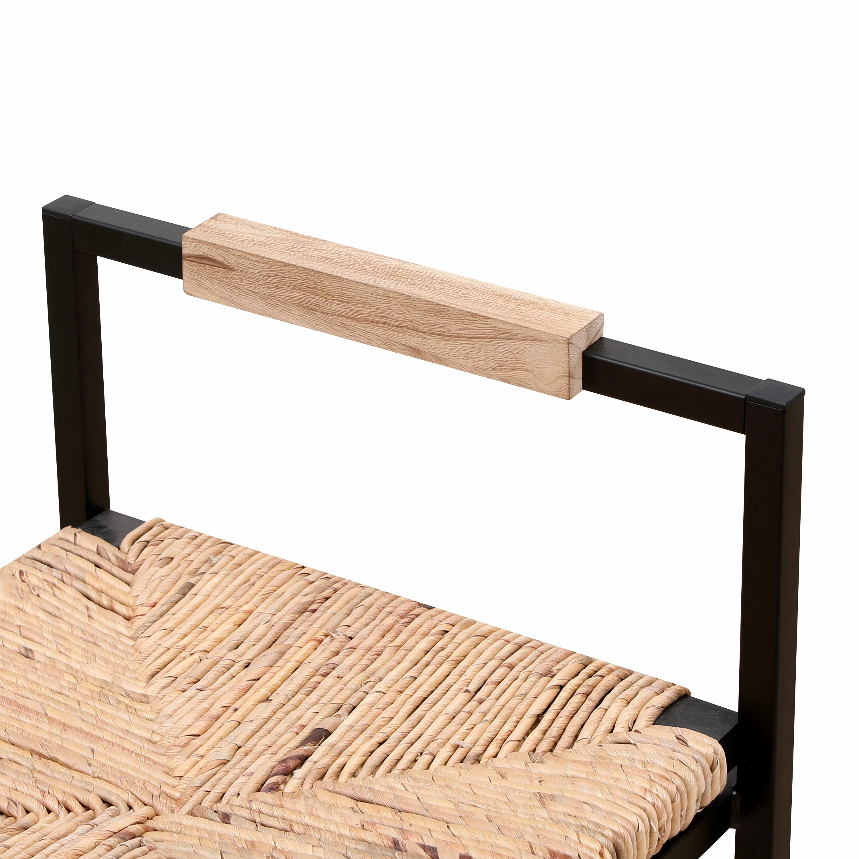 Water Hyacinth Woven Counter Stools, Set of 2 - Image 14