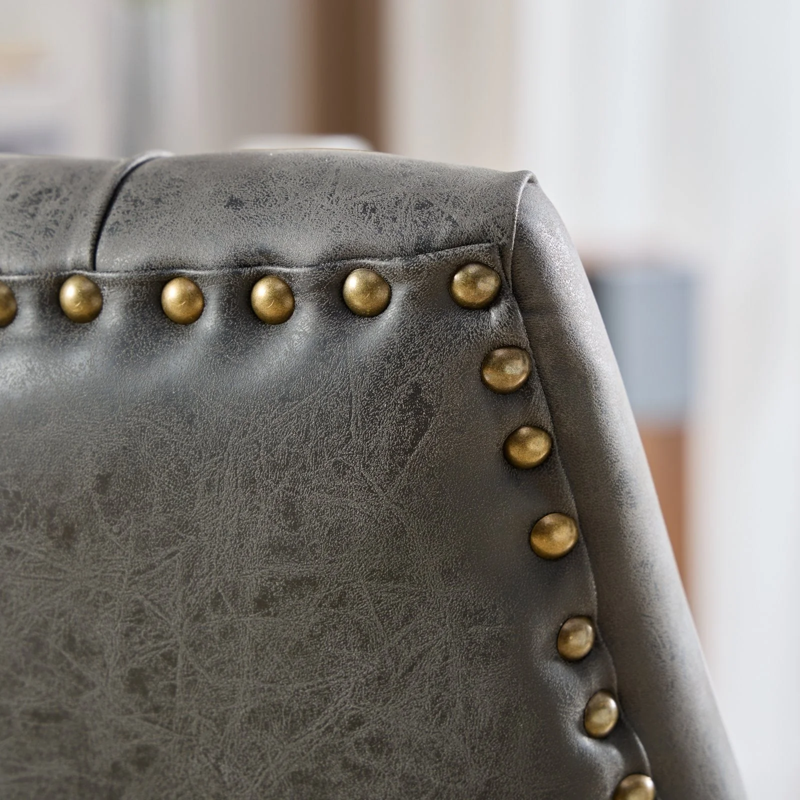 Sheepskin Pattern Fabric Home Office Chair with Lift, Swivel and Recline Functions - Image 13