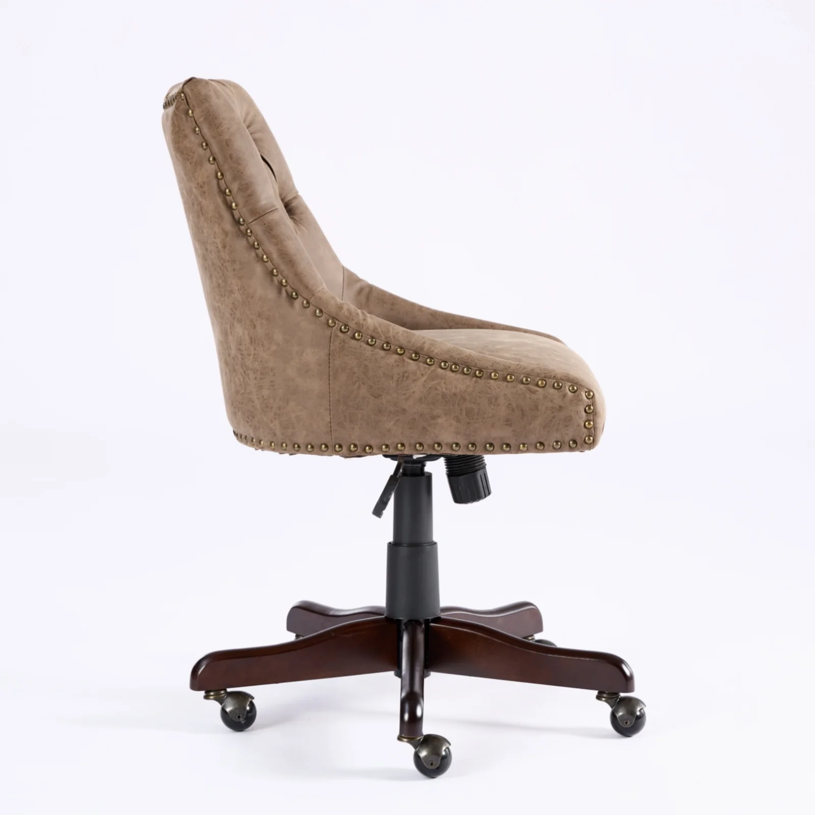 Sheepskin Pattern Fabric Home Office Chair with Lift, Swivel and Recline Functions - Image 26