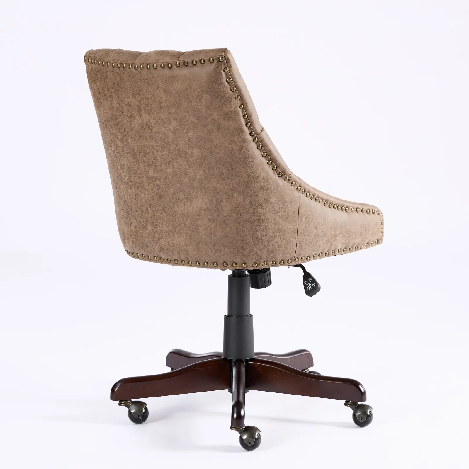 Sheepskin Pattern Fabric Home Office Chair with Lift, Swivel and Recline Functions - Image 27