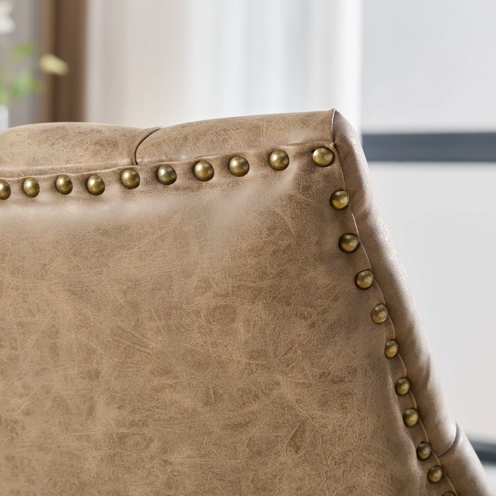 Sheepskin Pattern Fabric Home Office Chair with Lift, Swivel and Recline Functions - Image 31