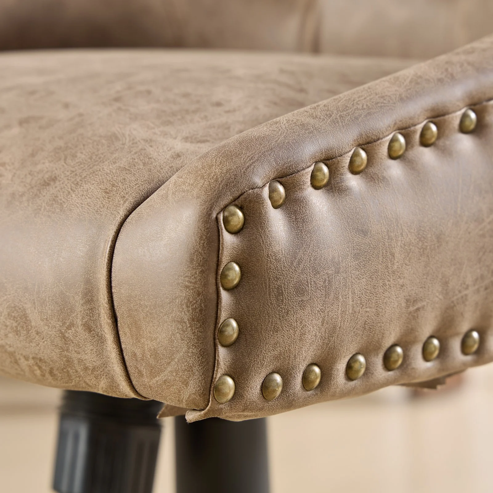Sheepskin Pattern Fabric Home Office Chair with Lift, Swivel and Recline Functions - Image 33