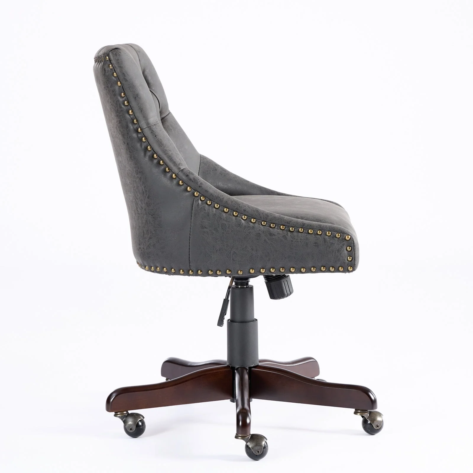 Sheepskin Pattern Fabric Home Office Chair with Lift, Swivel and Recline Functions - Image 6