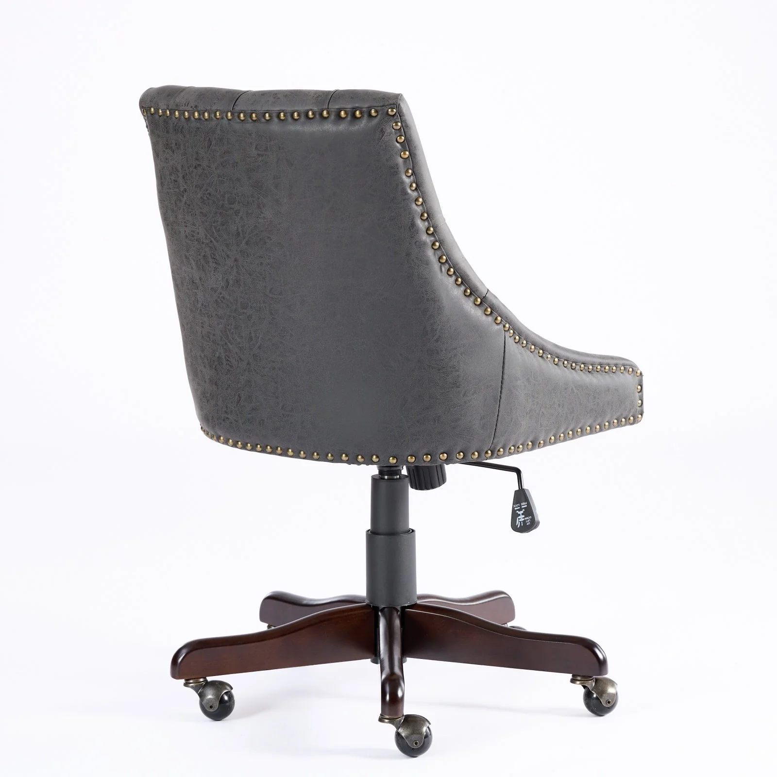 Sheepskin Pattern Fabric Home Office Chair with Lift, Swivel and Recline Functions - Image 7