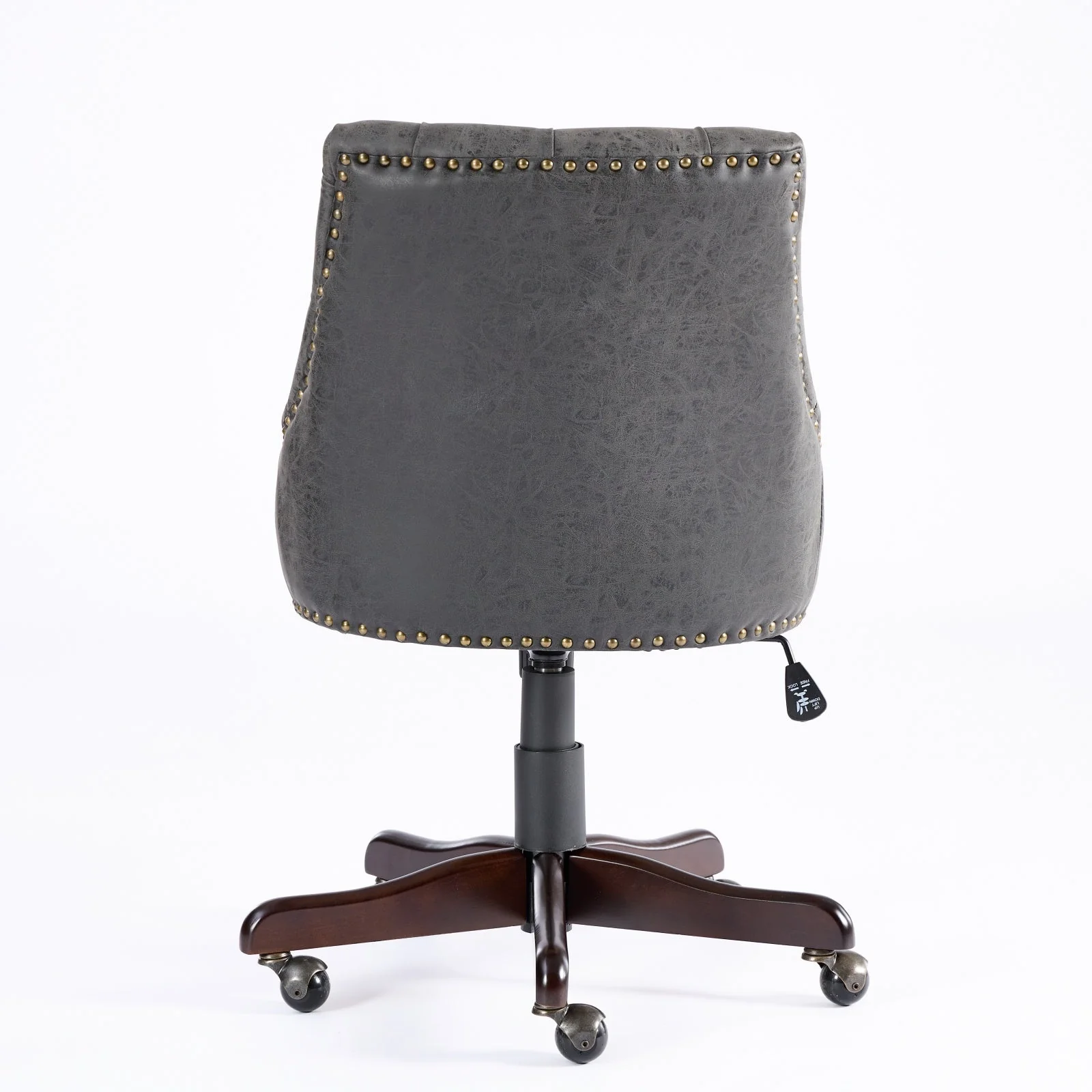 Sheepskin Pattern Fabric Home Office Chair with Lift, Swivel and Recline Functions - Image 8