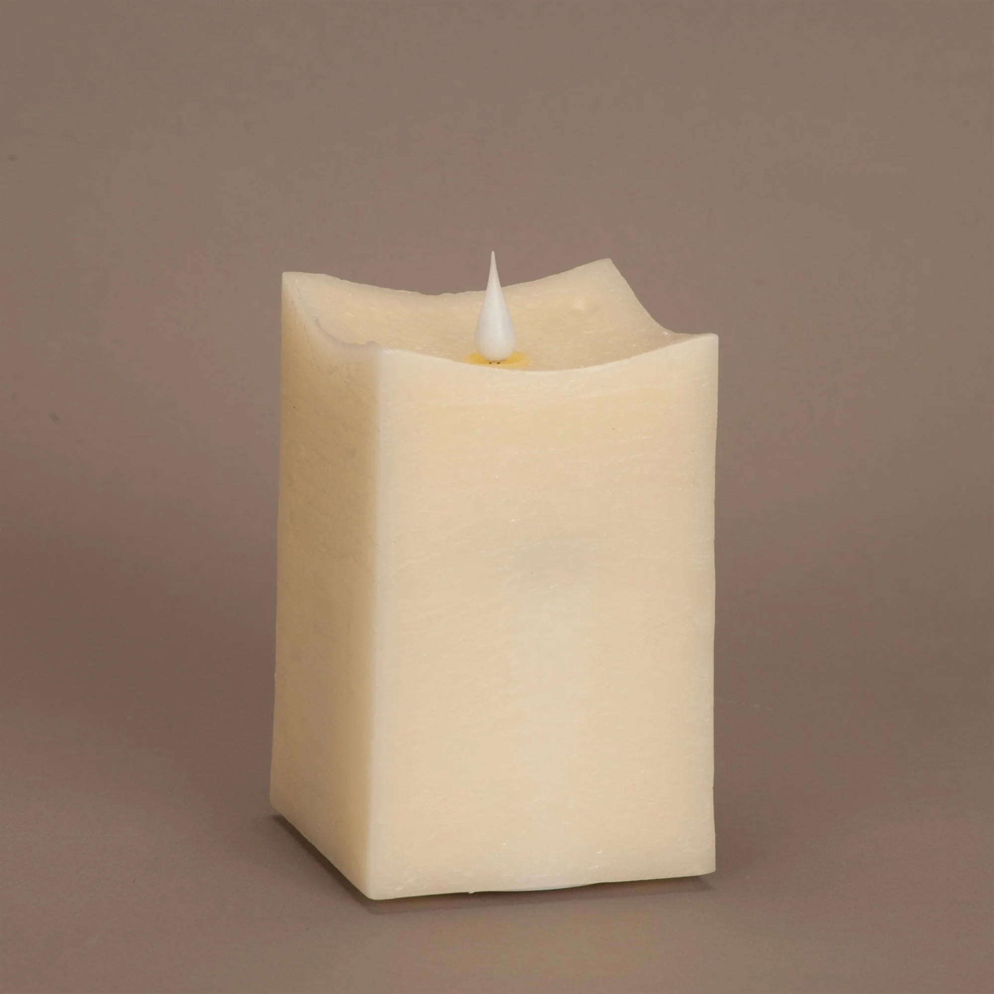 Simplux LED Squared Candle with Moving Flame and Remote (Set of 2) 3.5"SQ x 5"H - Image 3