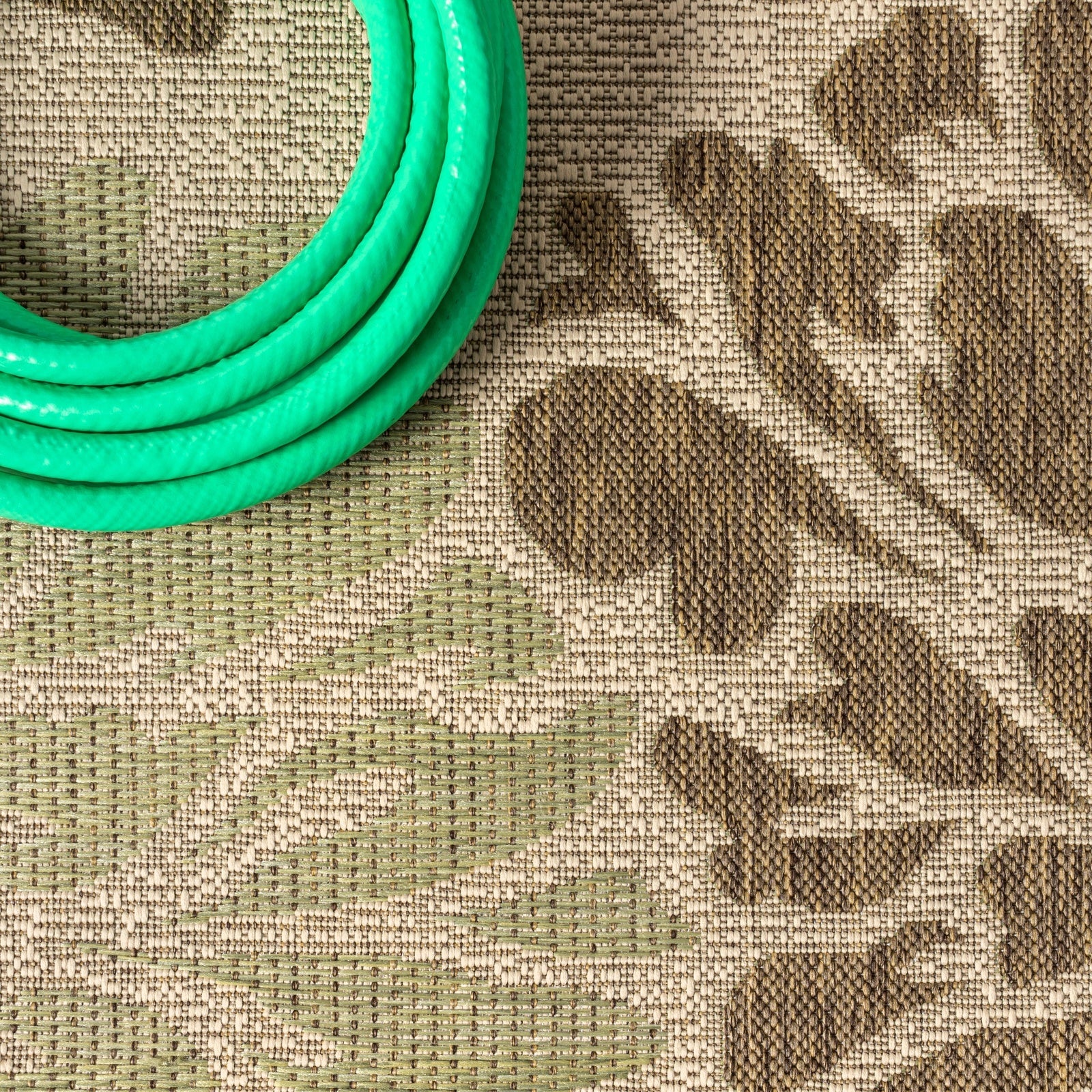 Zinnia Modern Floral Textured Weave Indoor/Outdoor Runner Rug - Image 19