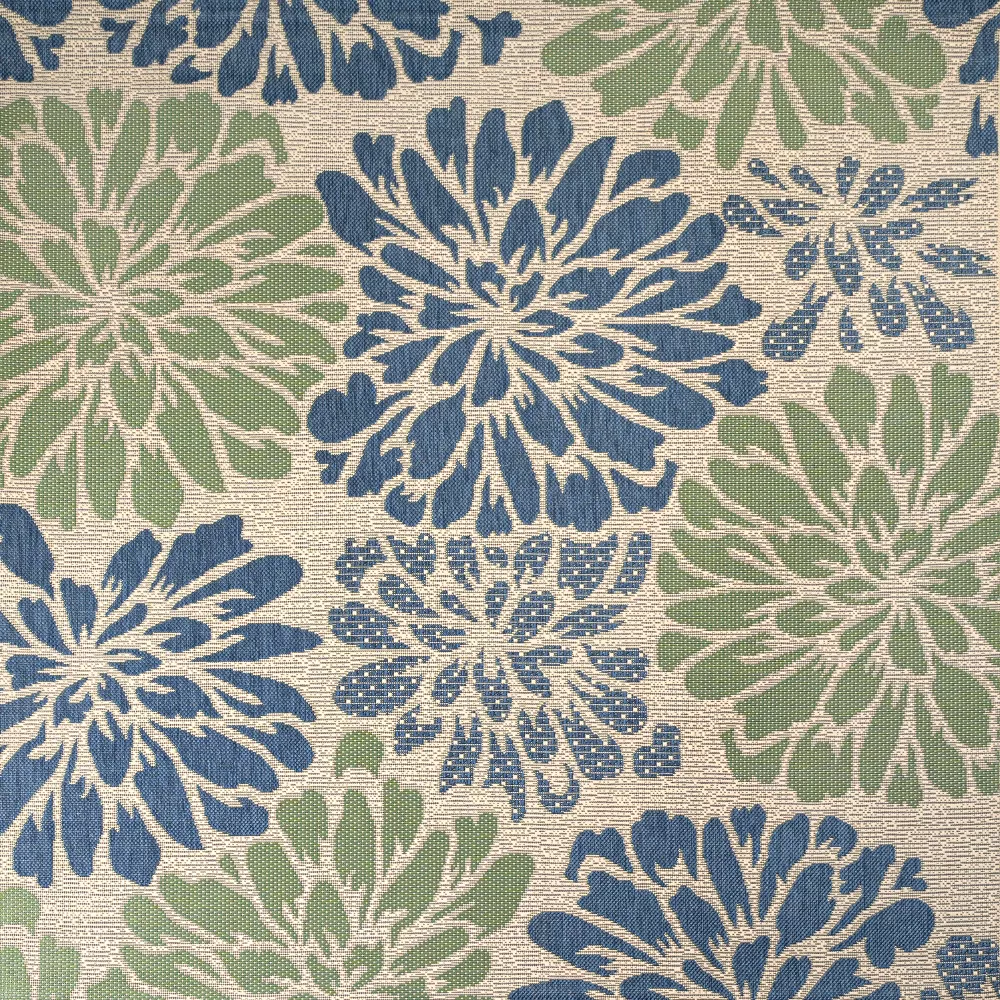 Zinnia Modern Floral Textured Weave Indoor/Outdoor Runner Rug - Image 24
