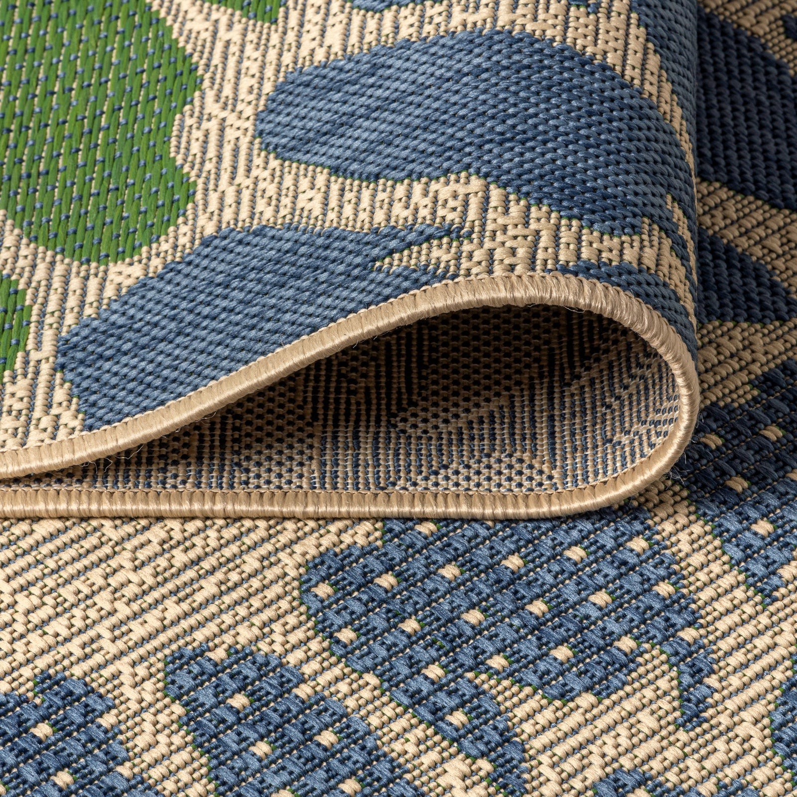 Zinnia Modern Floral Textured Weave Indoor/Outdoor Runner Rug - Image 31