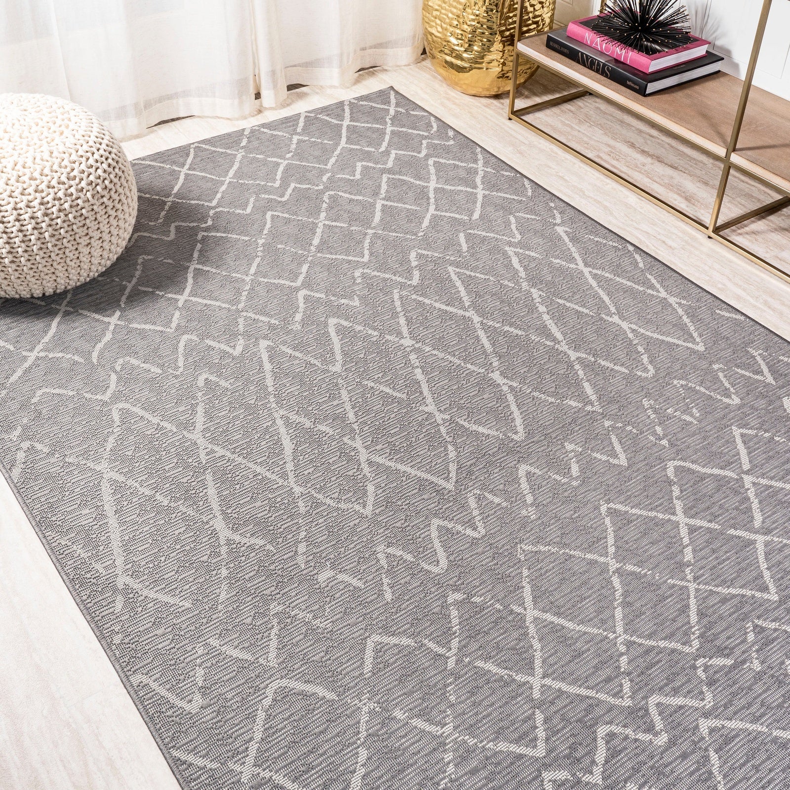 Madaba Moroccan Trellis Indoor/Outdoor Runner Rug - Image 12