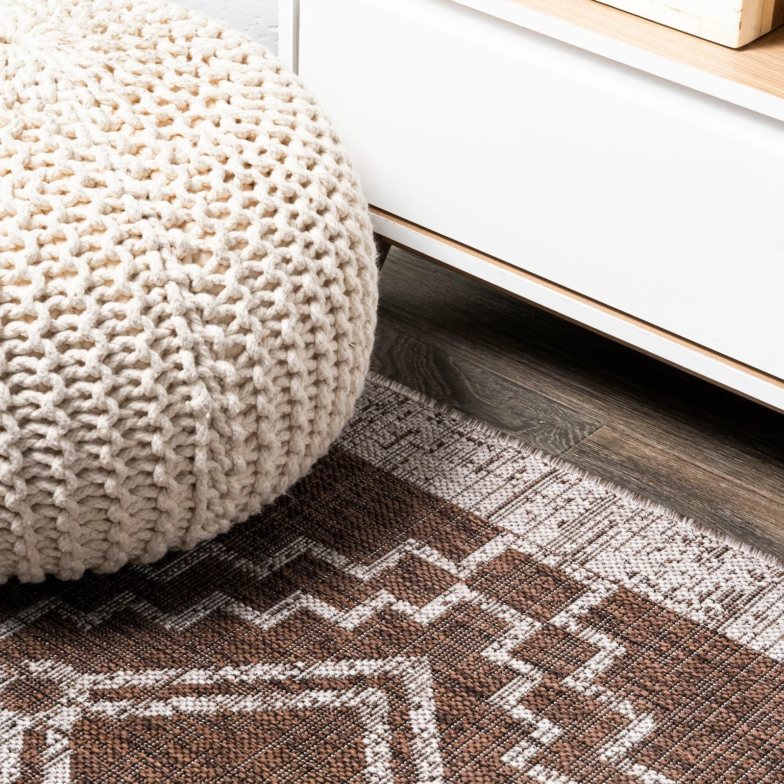Marokko Diamond Tribal Medallion Indoor/Outdoor Runner Rug - Image 24