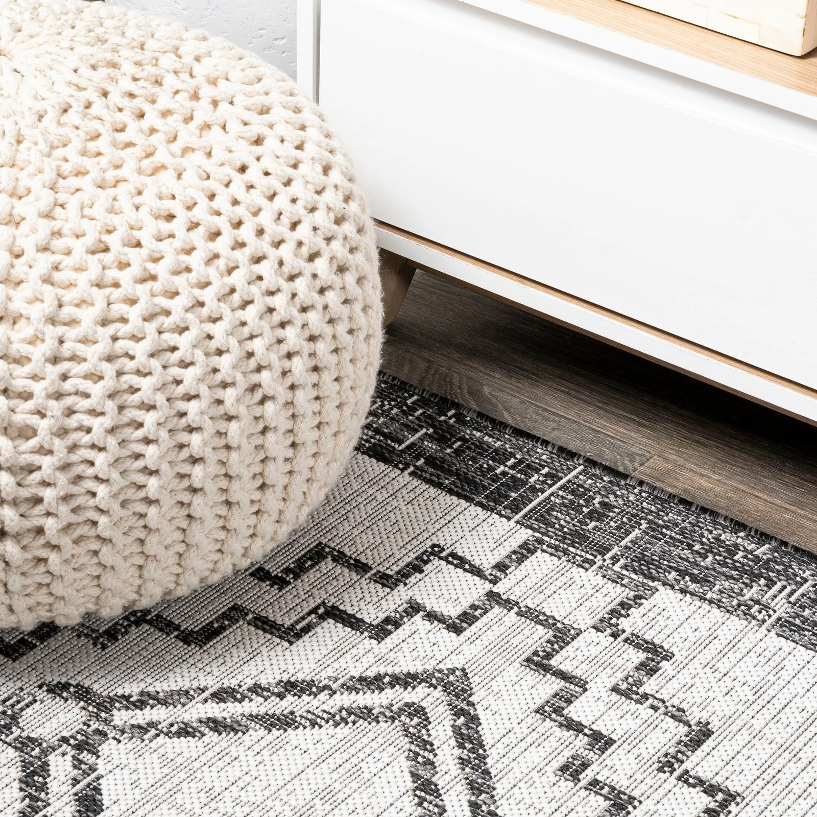 Marokko Diamond Tribal Medallion Indoor/Outdoor Runner Rug - Image 34