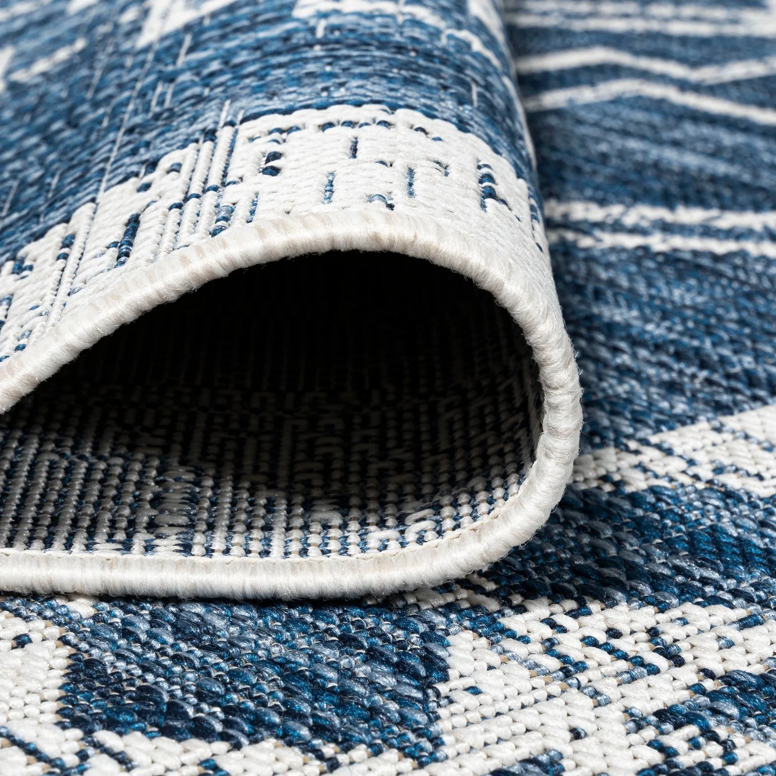 Marokko Diamond Tribal Medallion Indoor/Outdoor Runner Rug - Image 38