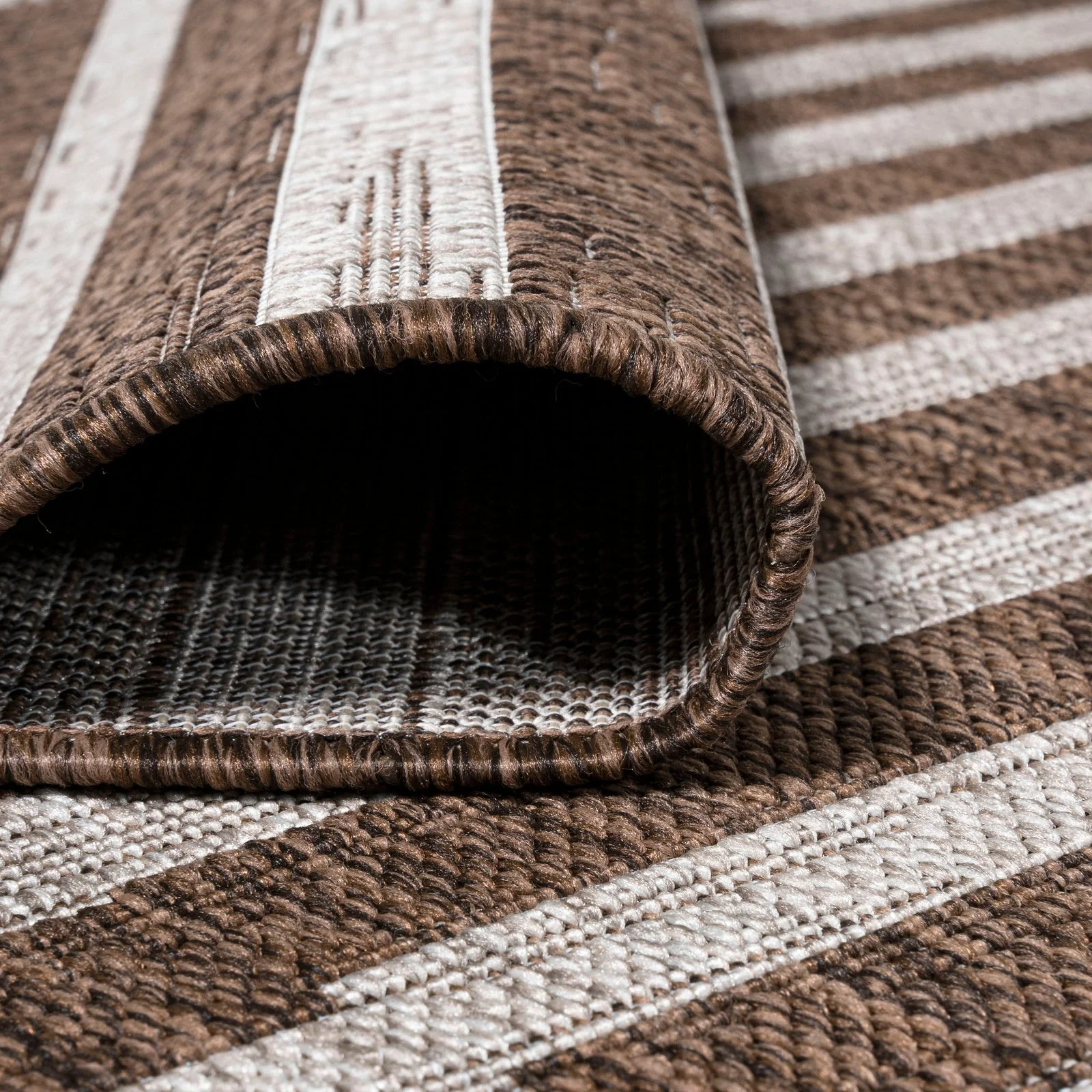 Sukie Modern Offset Stripe Indoor/Outdoor Runner Rug - Image 30