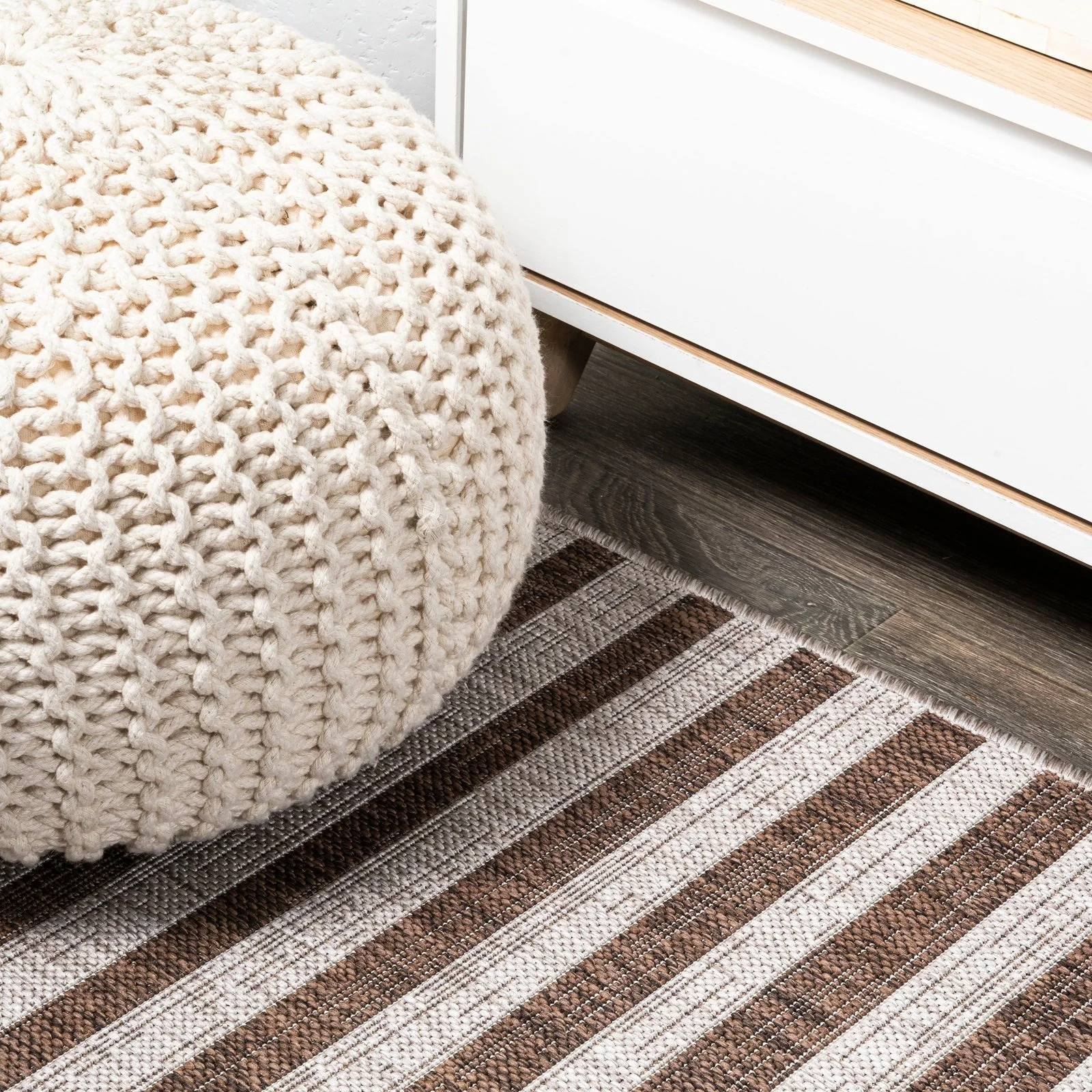 Sukie Modern Offset Stripe Indoor/Outdoor Runner Rug - Image 33