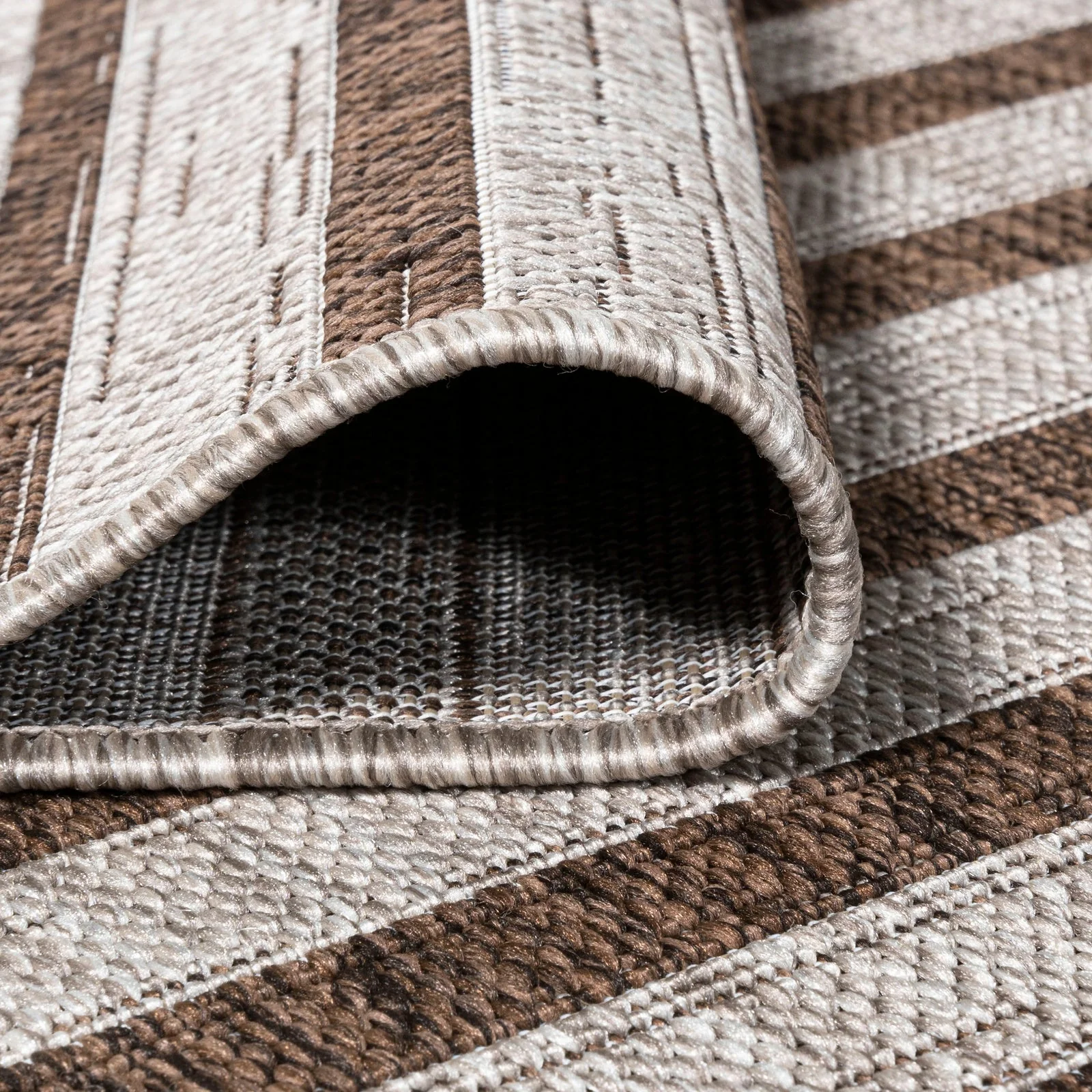 Sukie Modern Offset Stripe Indoor/Outdoor Runner Rug - Image 35