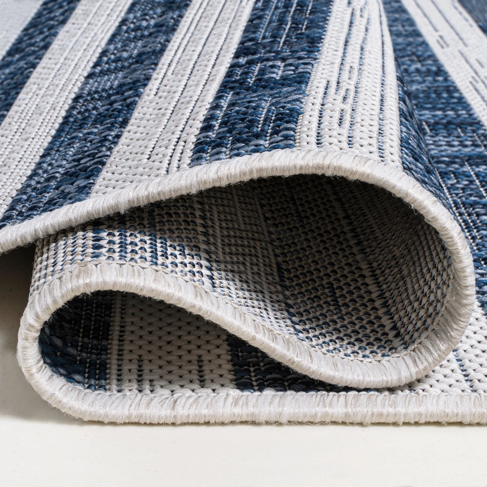 Sukie Modern Offset Stripe Indoor/Outdoor Runner Rug - Image 5
