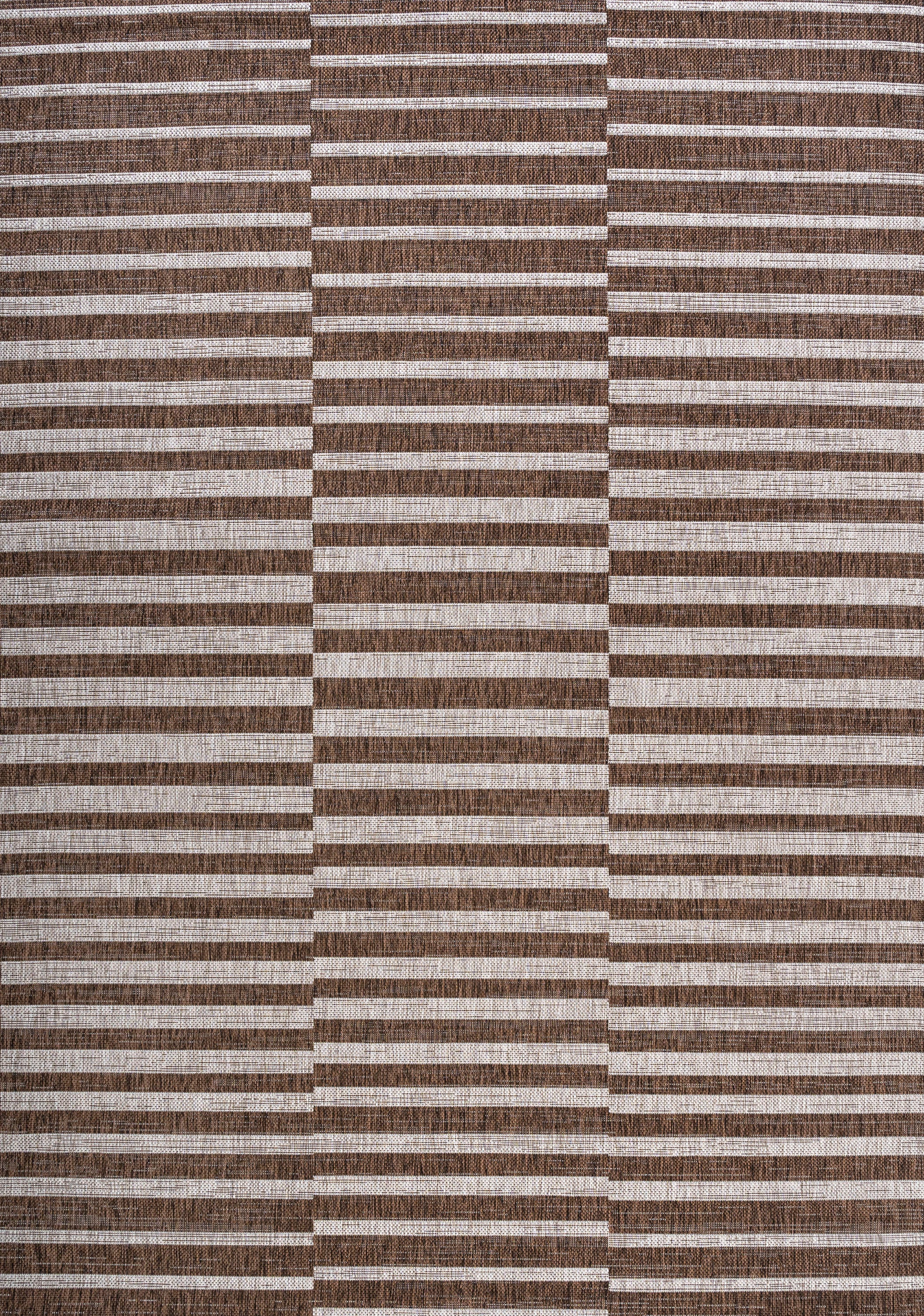 Sukie Modern Offset Stripe Indoor/Outdoor Runner Rug - Image 57