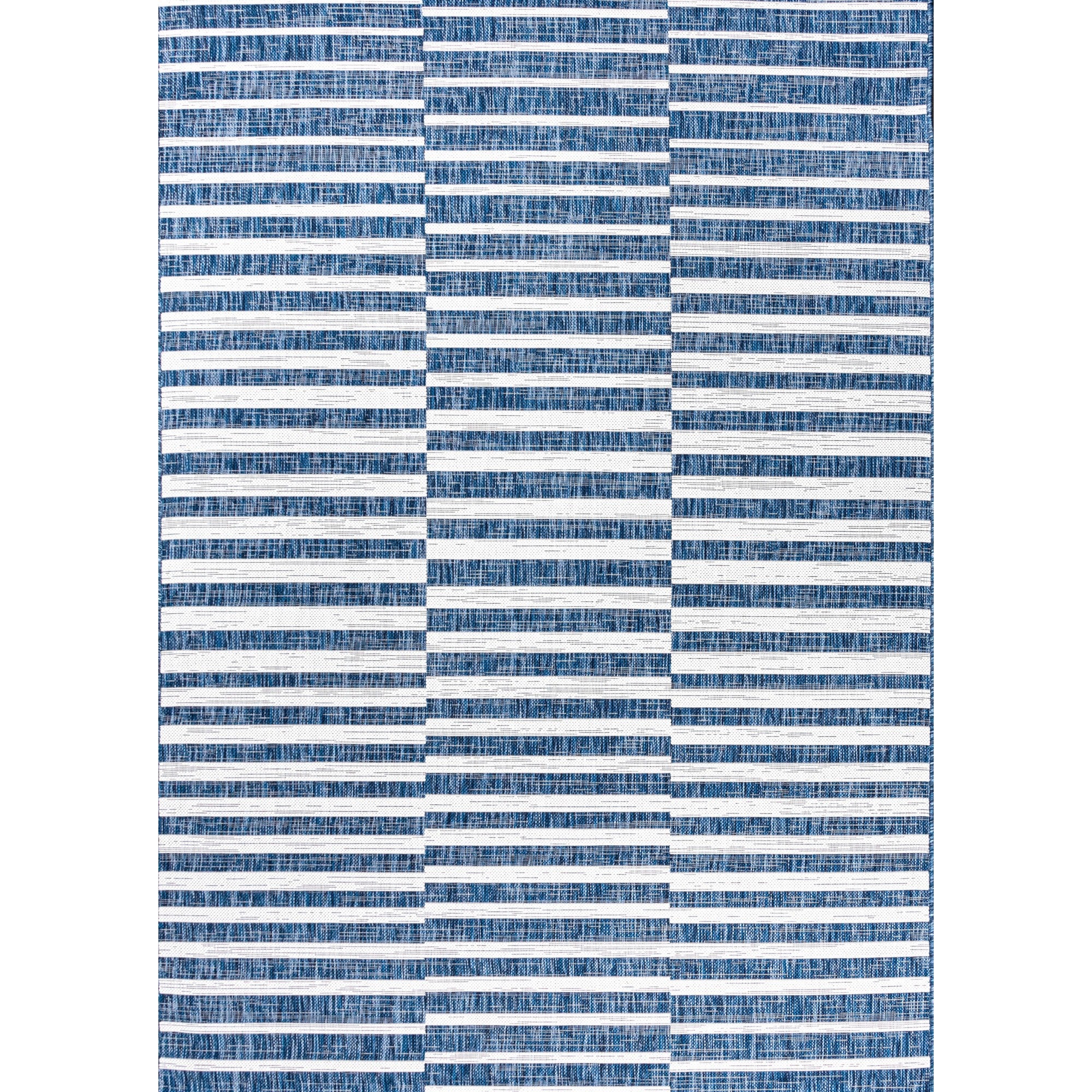 Sukie Modern Offset Stripe Indoor/Outdoor Runner Rug - Image 60