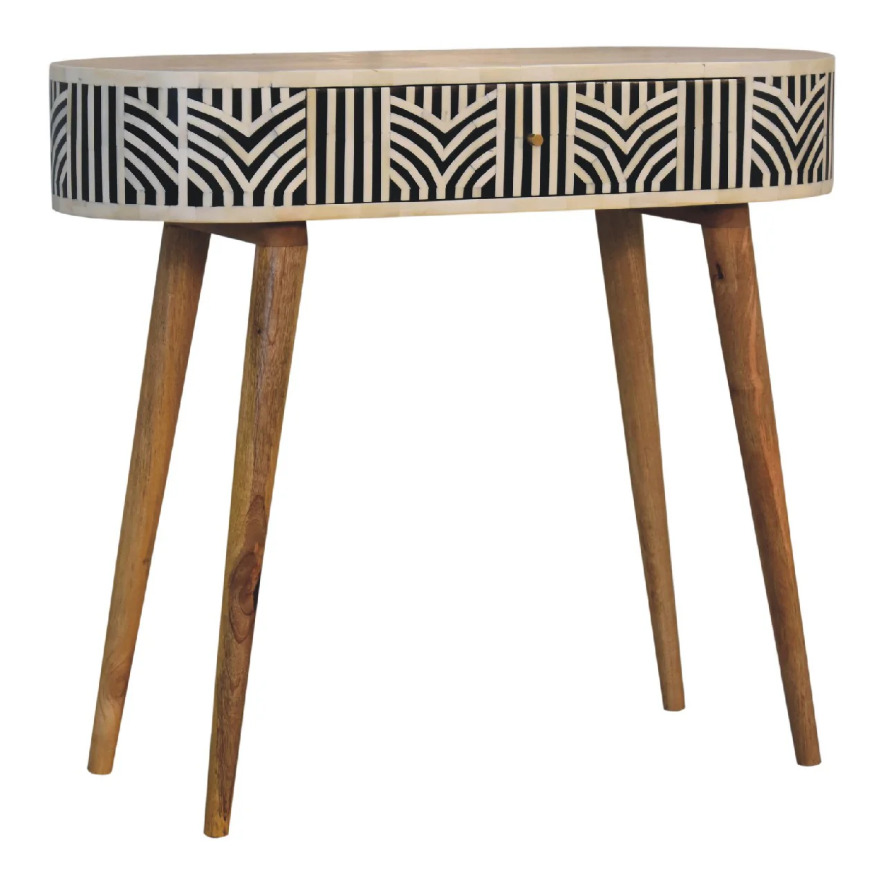 Solid Wood Edessa Bone Inlay Console Table - Image 3