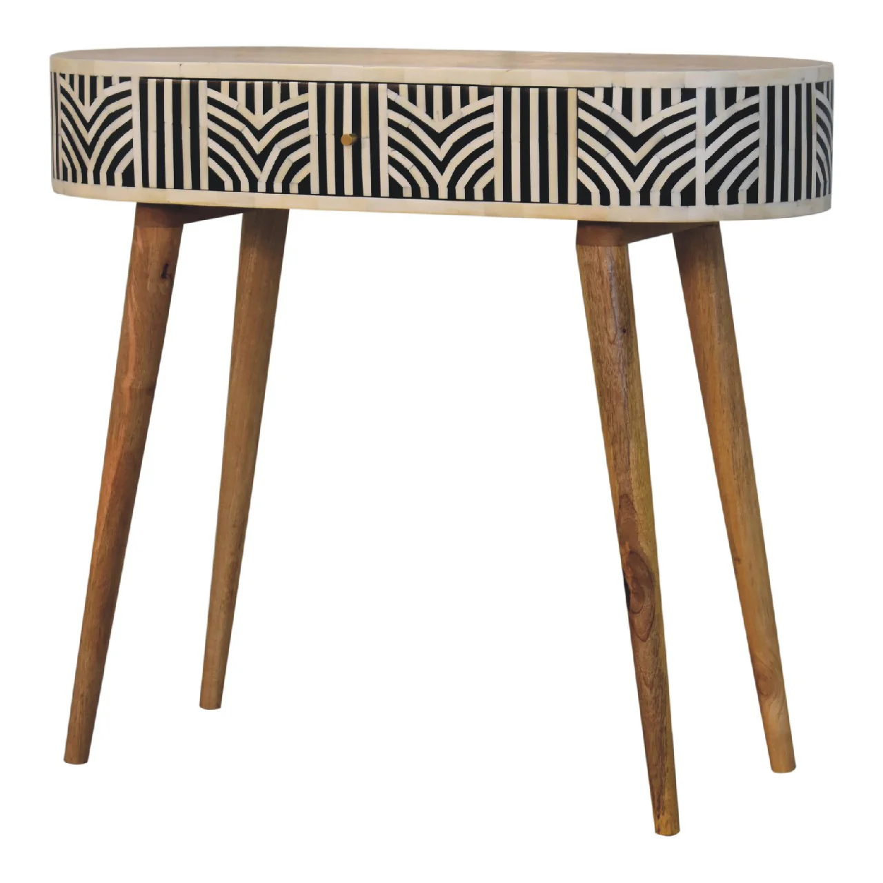 Solid Wood Edessa Bone Inlay Console Table - Image 4