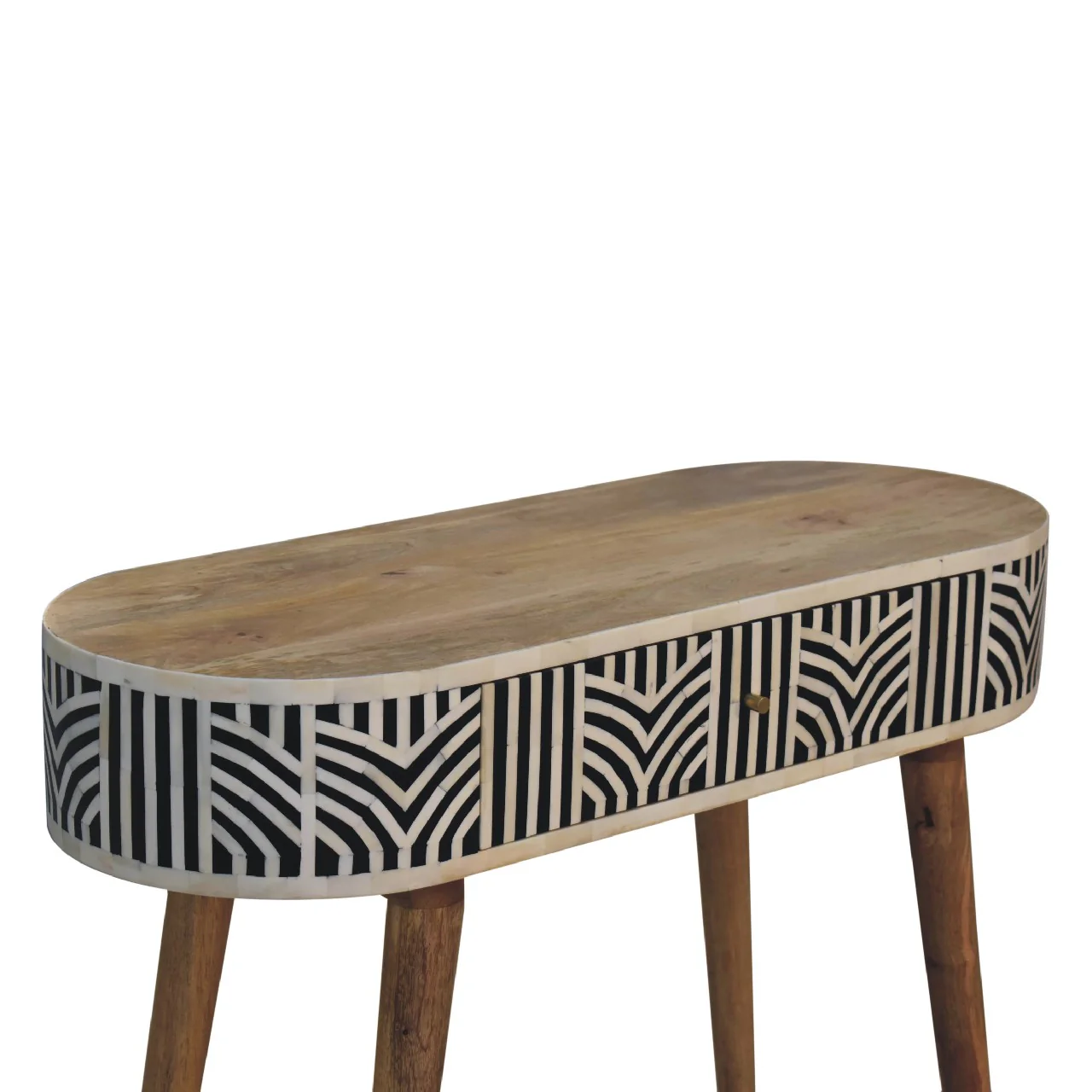 Solid Wood Edessa Bone Inlay Console Table - Image 5