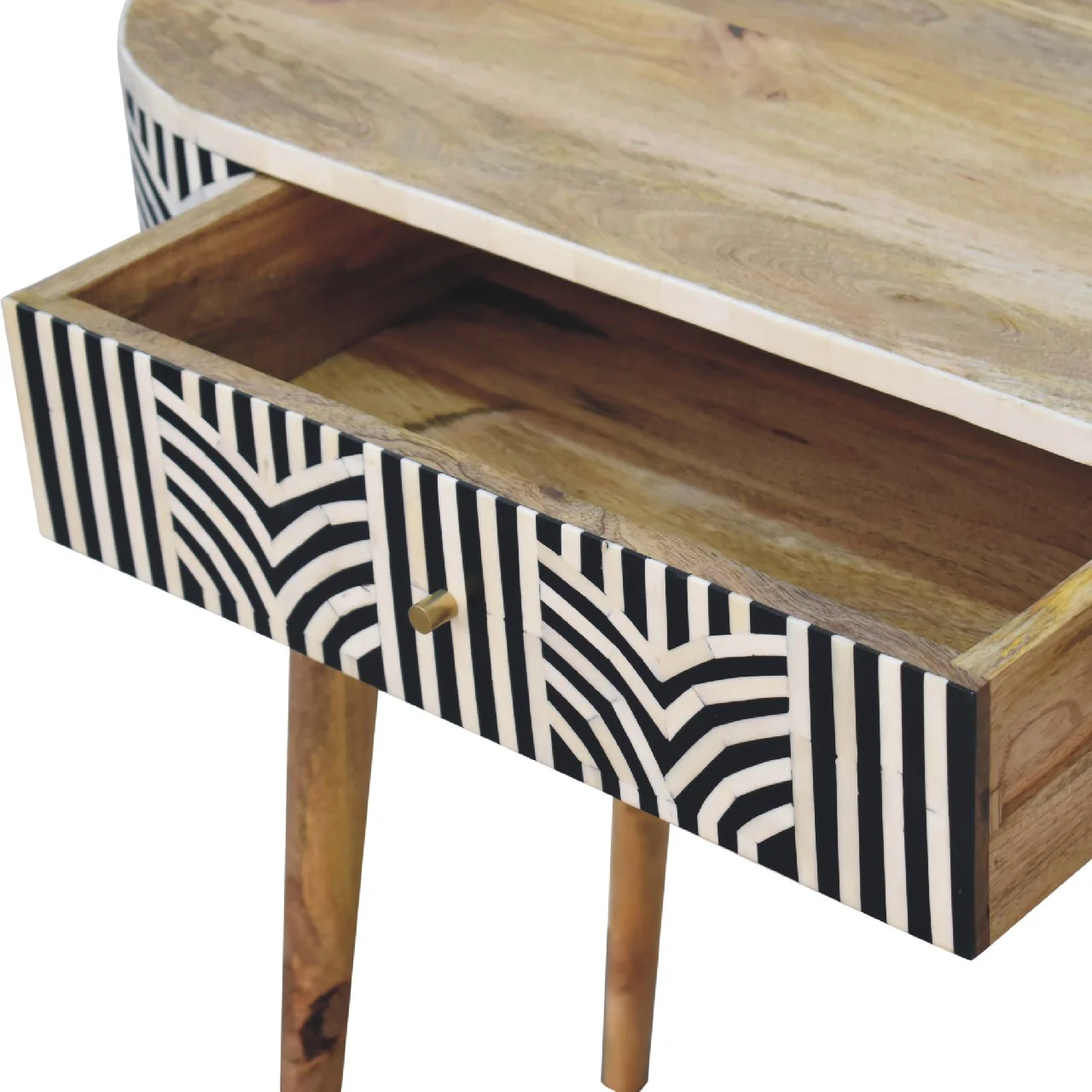 Solid Wood Edessa Bone Inlay Console Table - Image 6