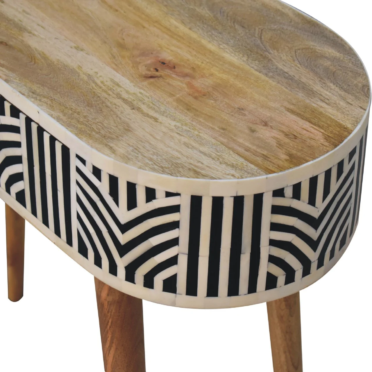 Solid Wood Edessa Bone Inlay Console Table - Image 7
