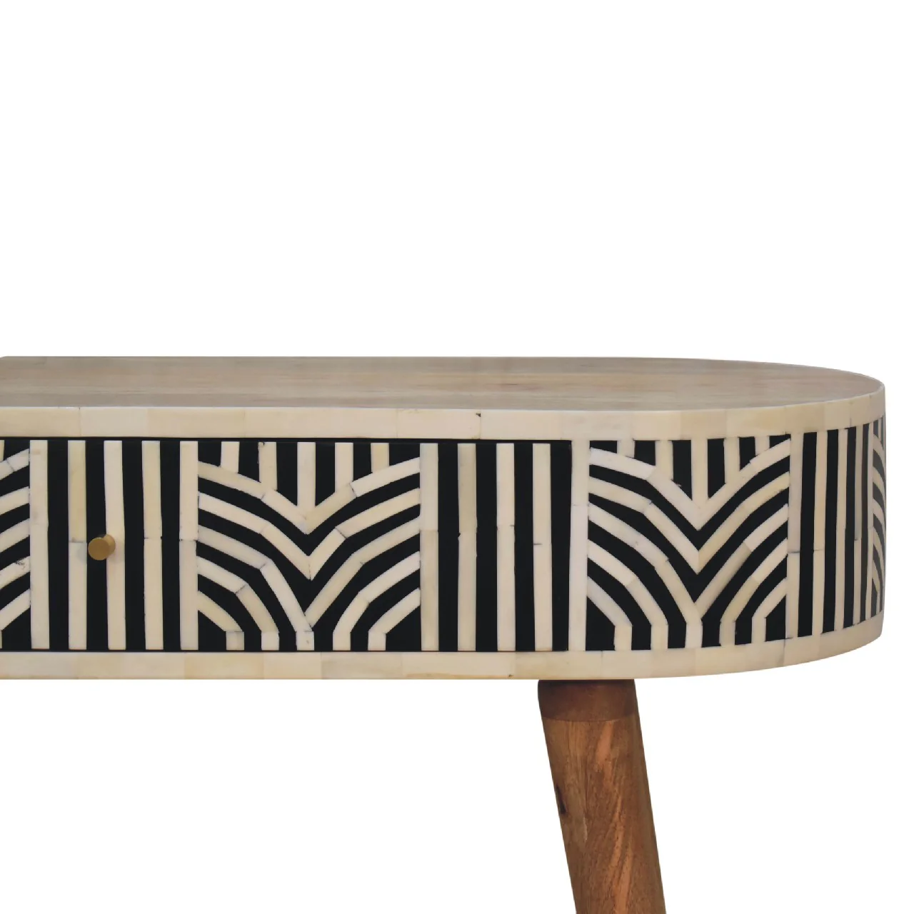 Solid Wood Edessa Bone Inlay Console Table - Image 8