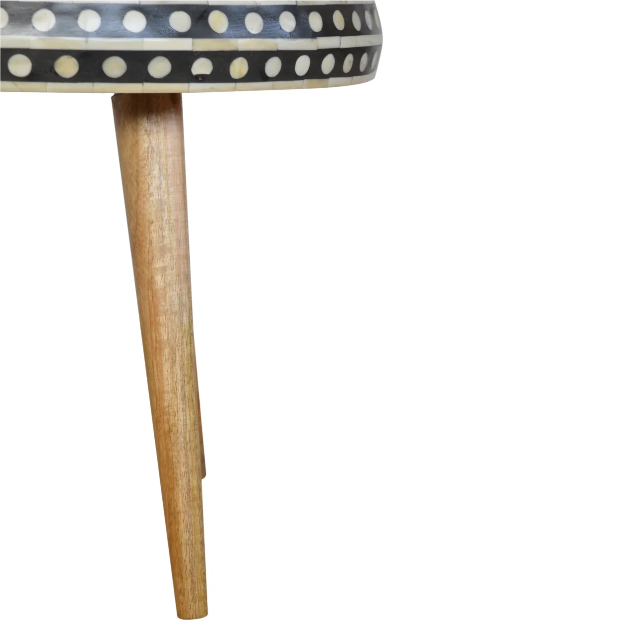 Solid Wood Small Dotted End Table - Image 6