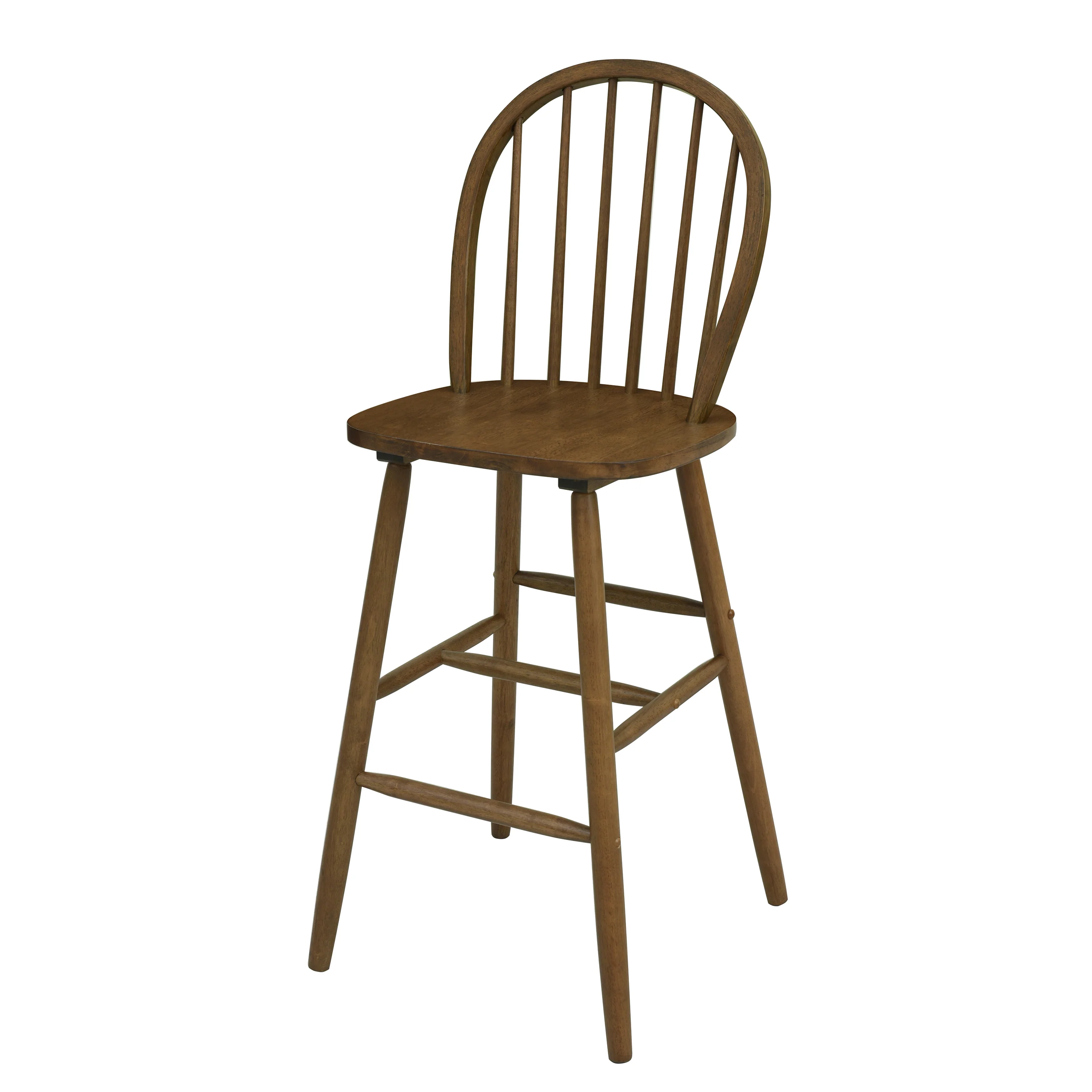 Solid Wood Spindle Back Barstool, Set of 2 - Image 6