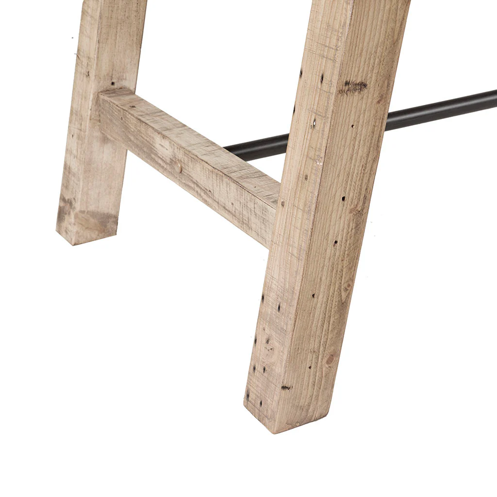 Sonoma Rustic Dining Table with Metal Support - Image 6