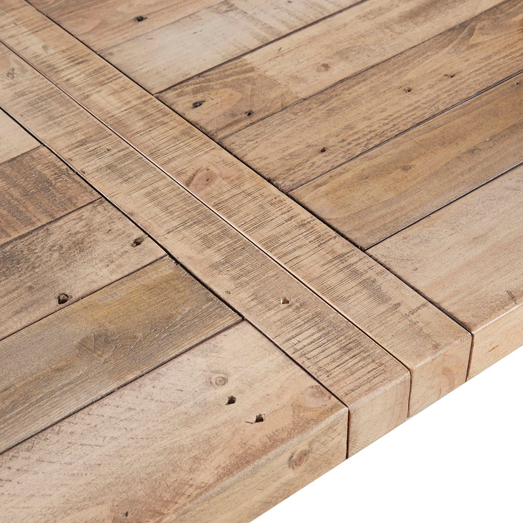 Sonoma Rustic Dining Table with Metal Support - Image 7