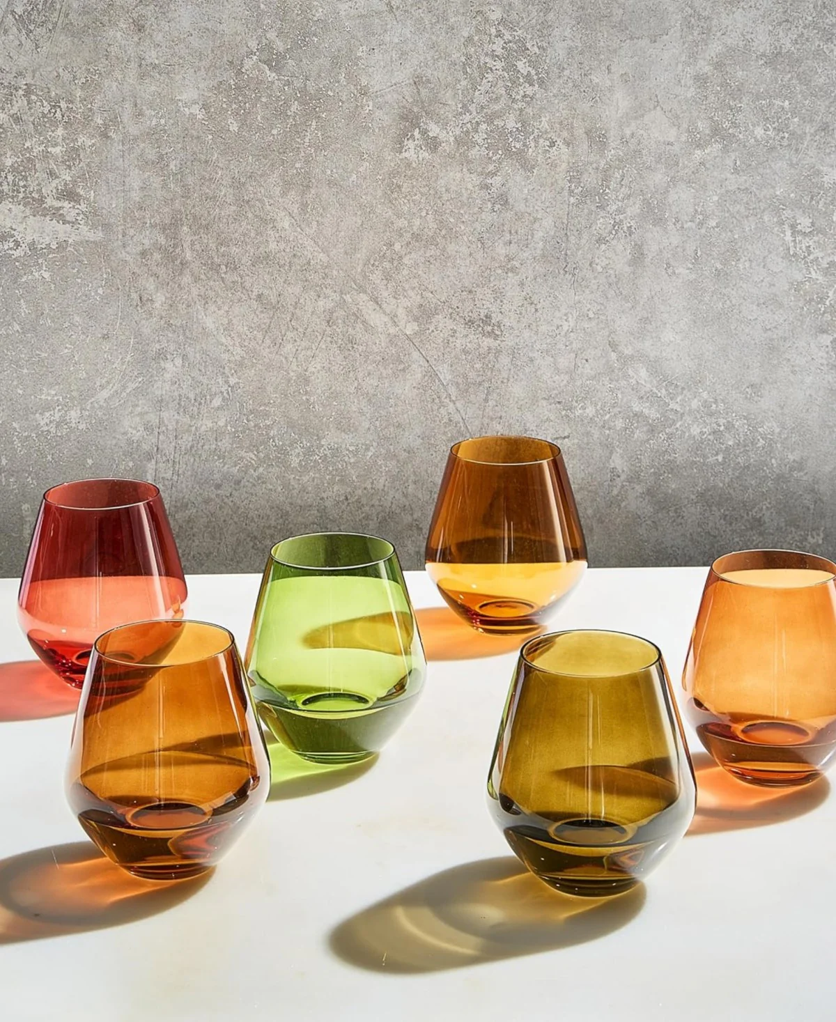 Spring & Summer Colored Wine Glasses Set of 6 - Image 3