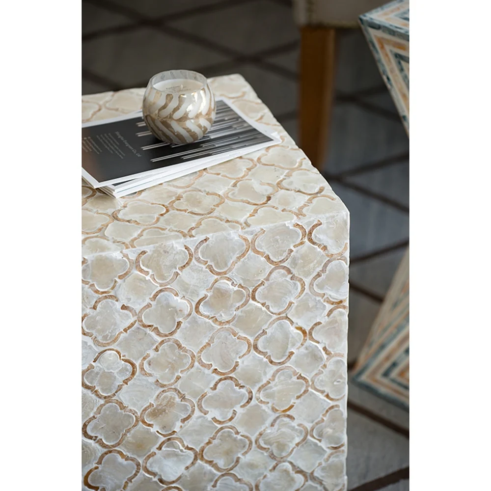 Square Capiz Side Table - Image 12