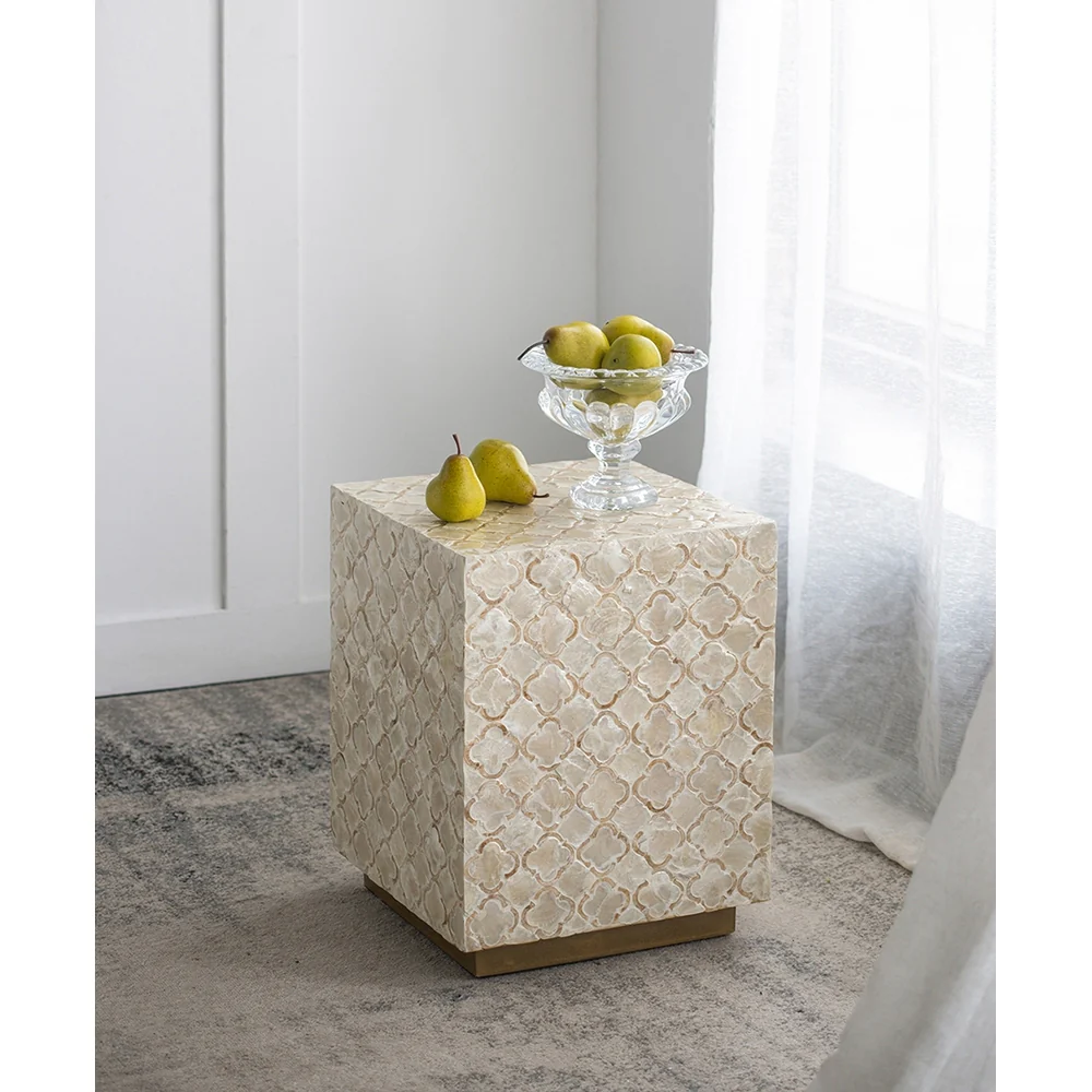 Square Capiz Side Table - Image 2