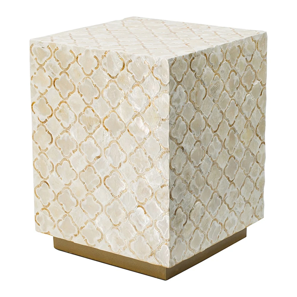 Square Capiz Side Table - Image 3