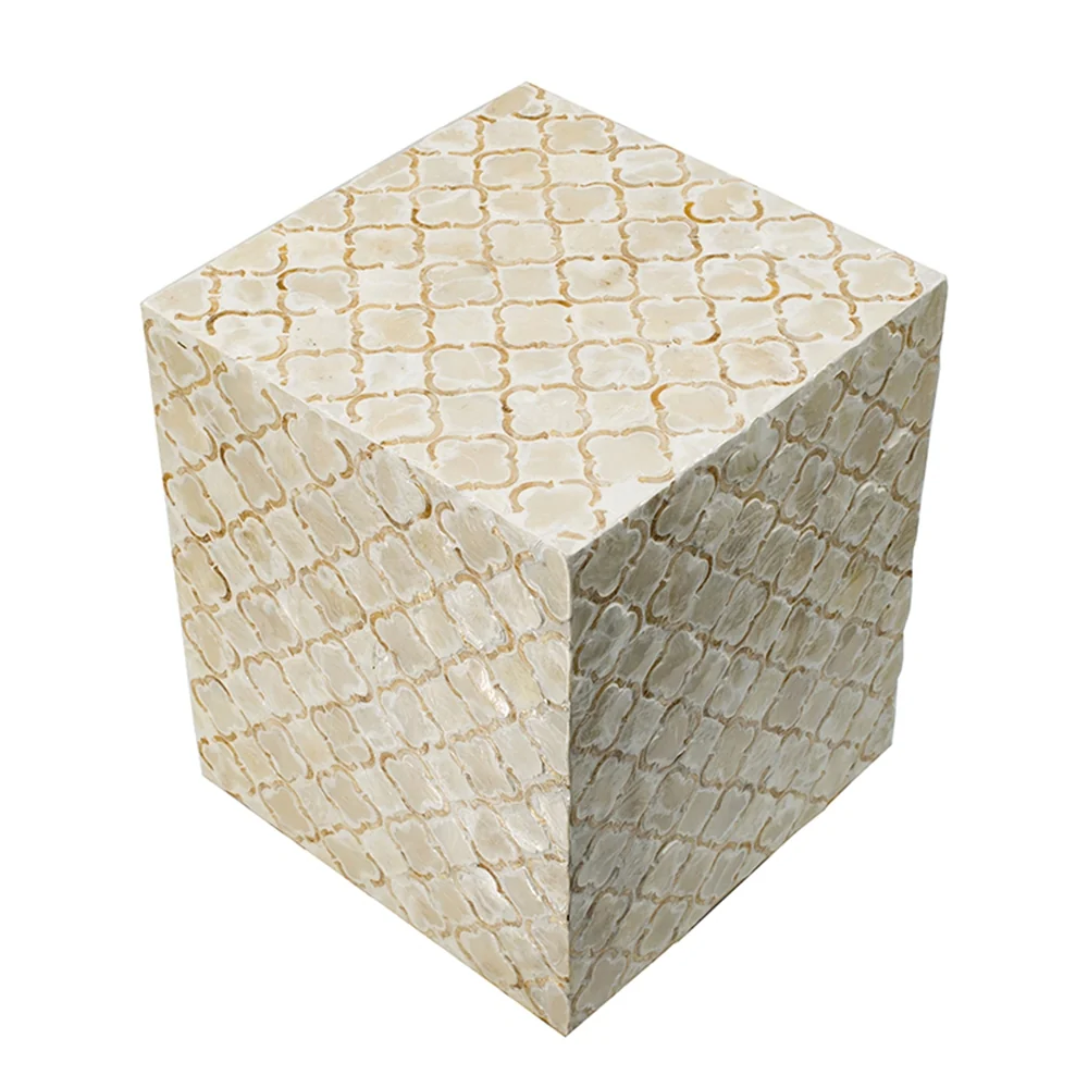 Square Capiz Side Table - Image 4