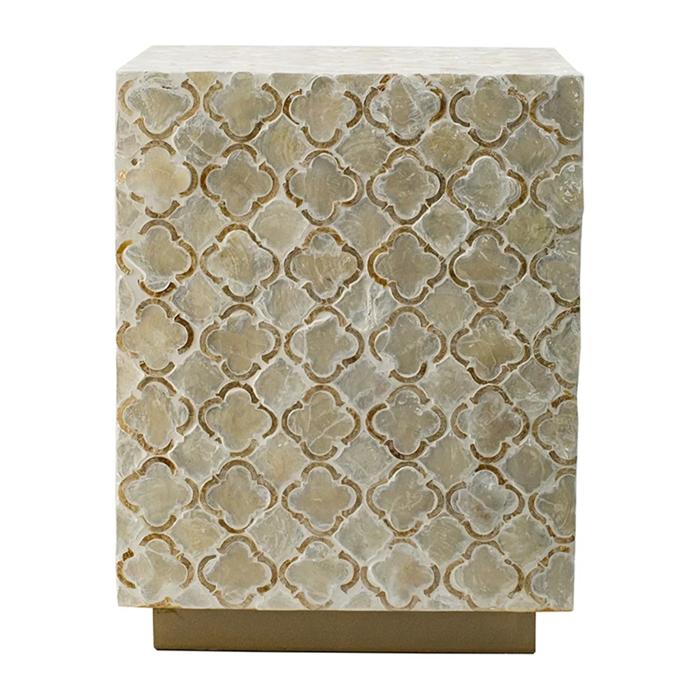 Square Capiz Side Table - Image 6