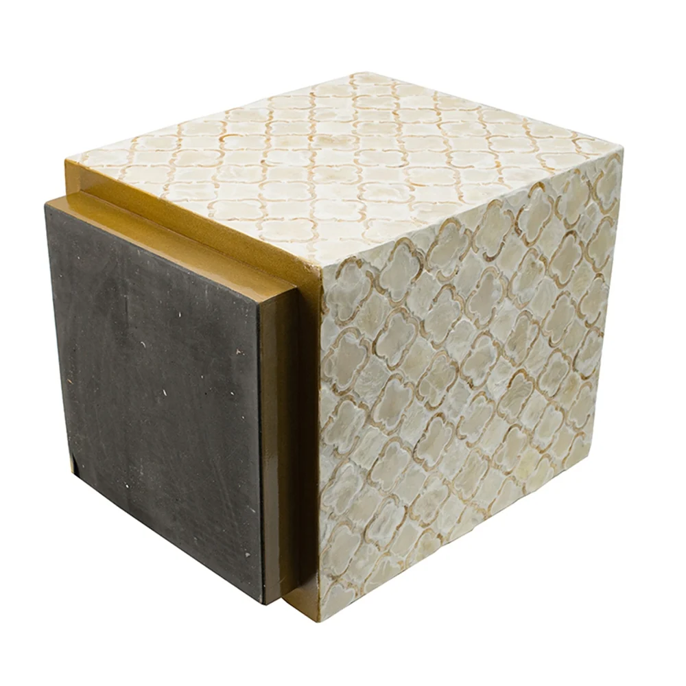 Square Capiz Side Table - Image 7